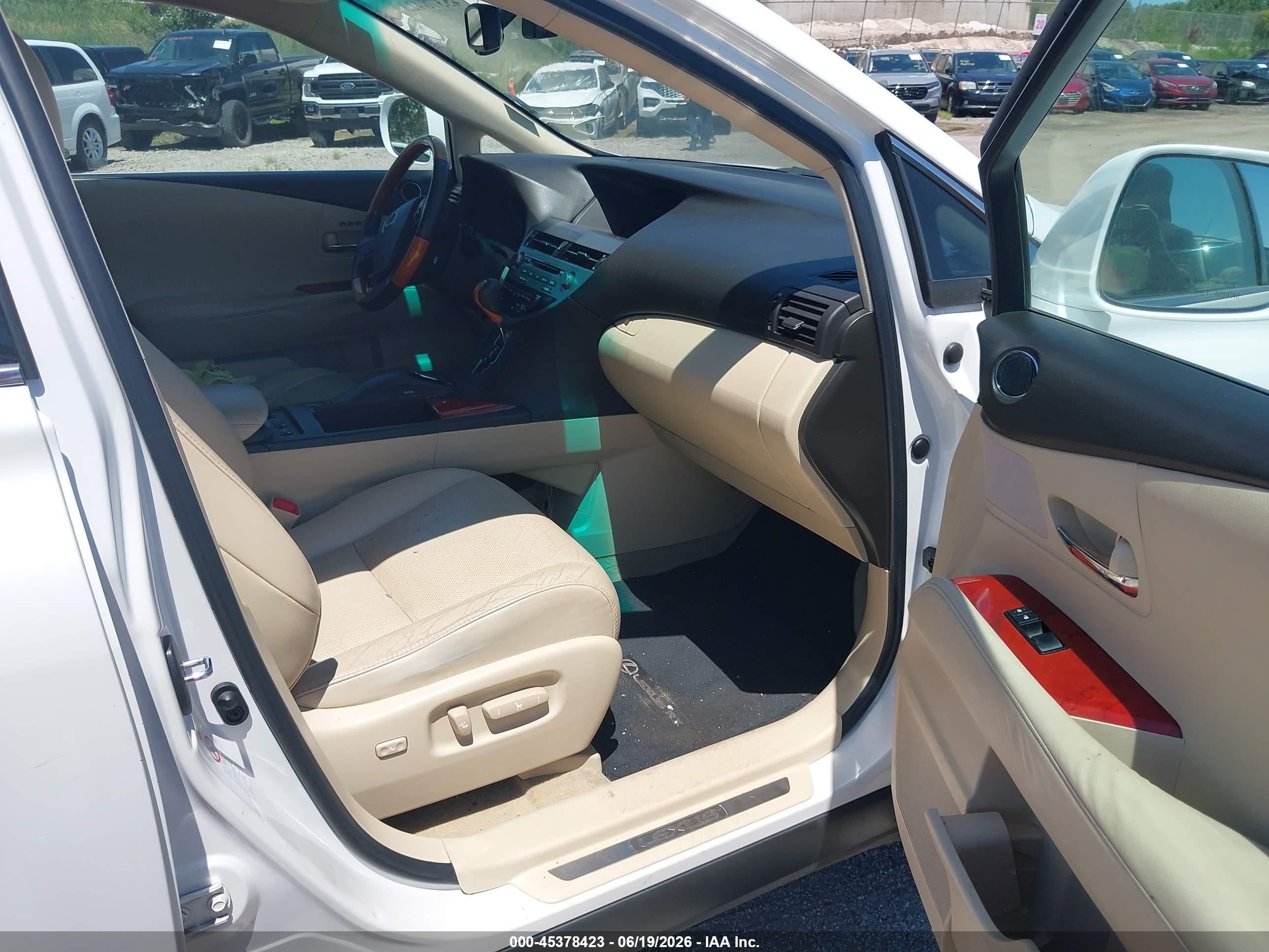 2011 Lexus Rx 350   White vin: 2T2ZK1BA2BC059309