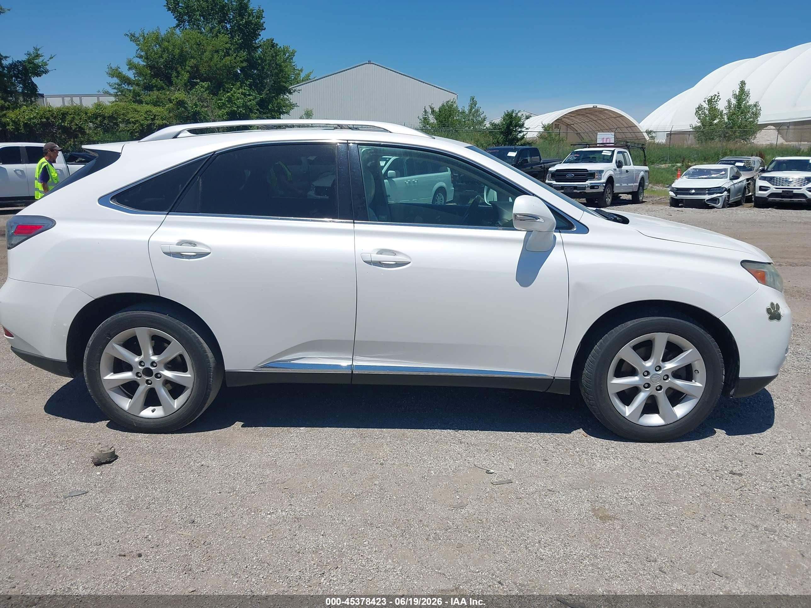 2011 Lexus Rx 350   White vin: 2T2ZK1BA2BC059309