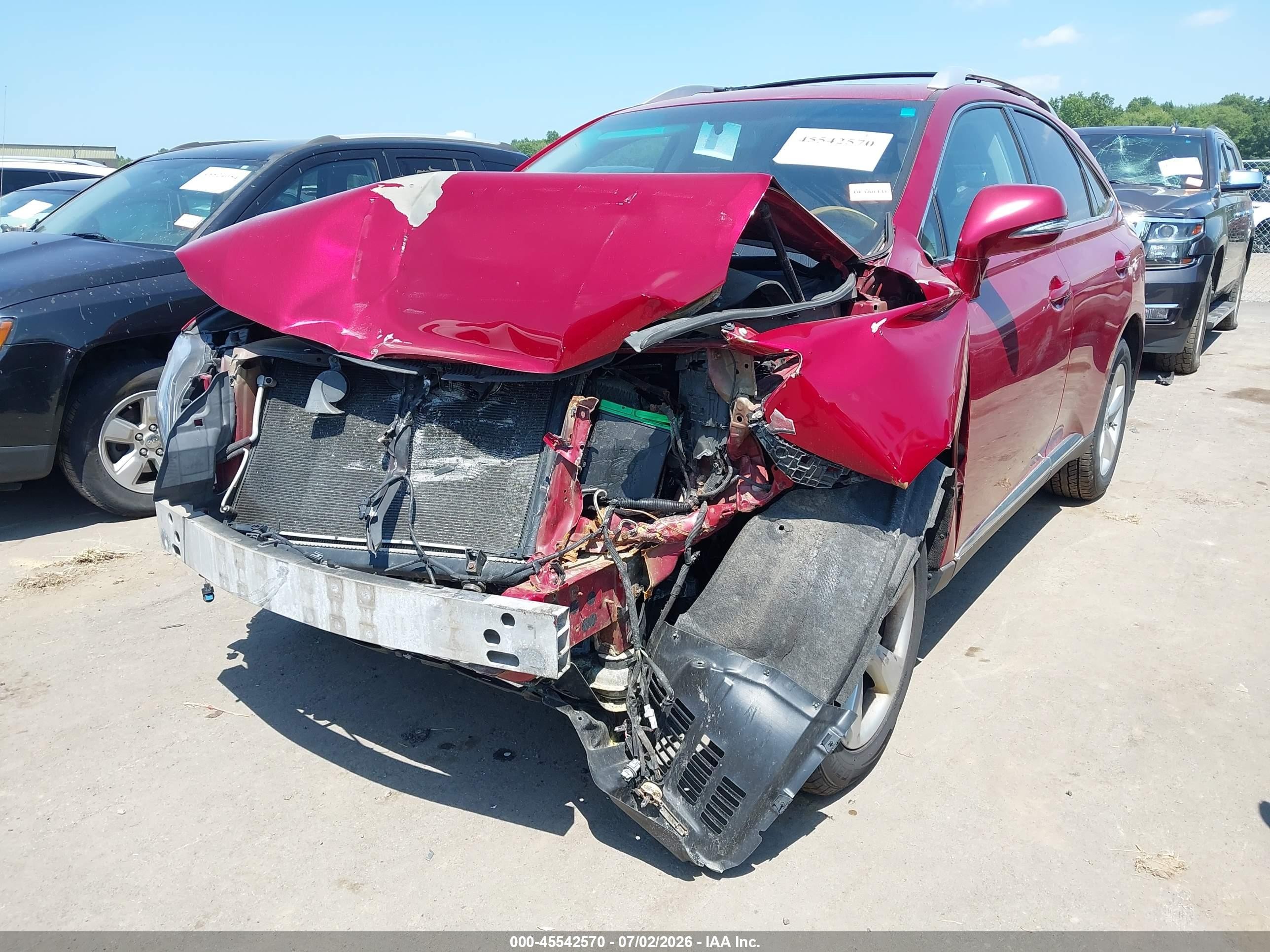 2012 Lexus Rx 350 Red vin: 2T2ZK1BA2CC077519