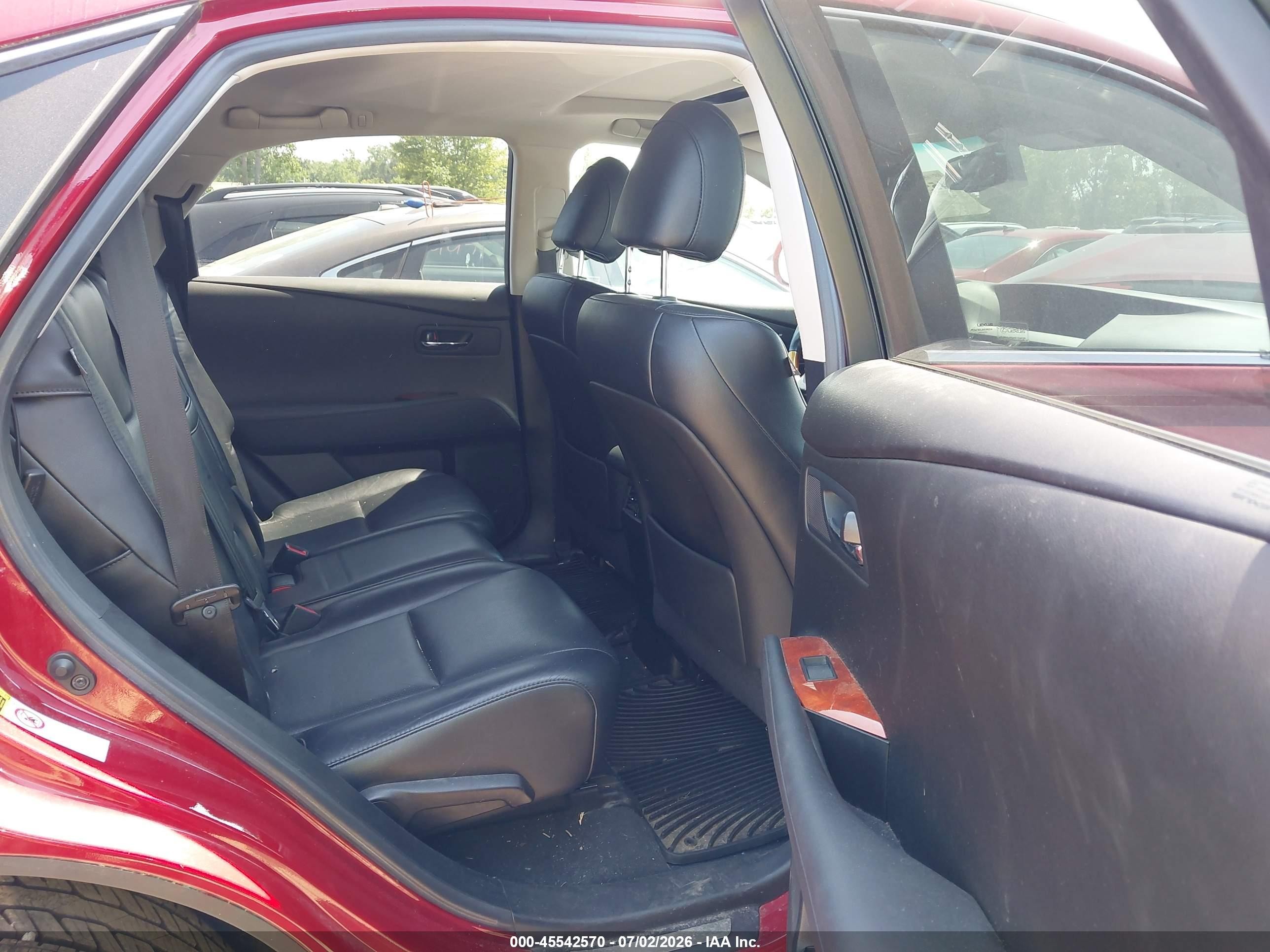 2012 Lexus Rx 350 Red vin: 2T2ZK1BA2CC077519
