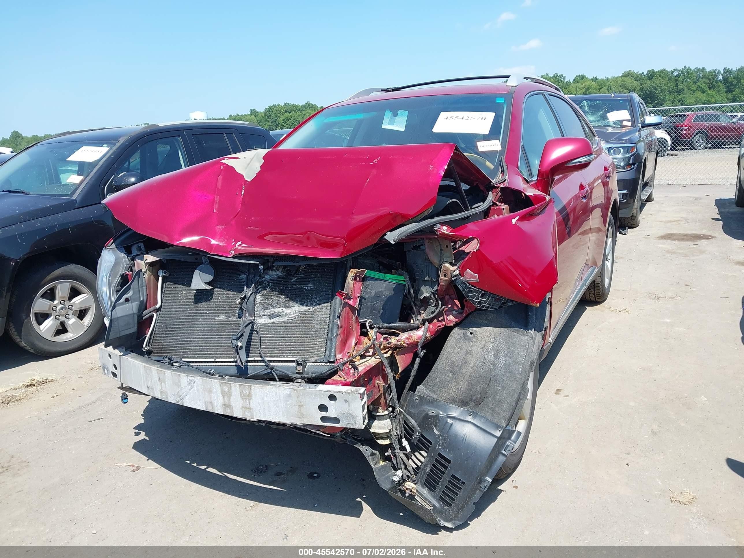 2012 Lexus Rx 350 Red vin: 2T2ZK1BA2CC077519