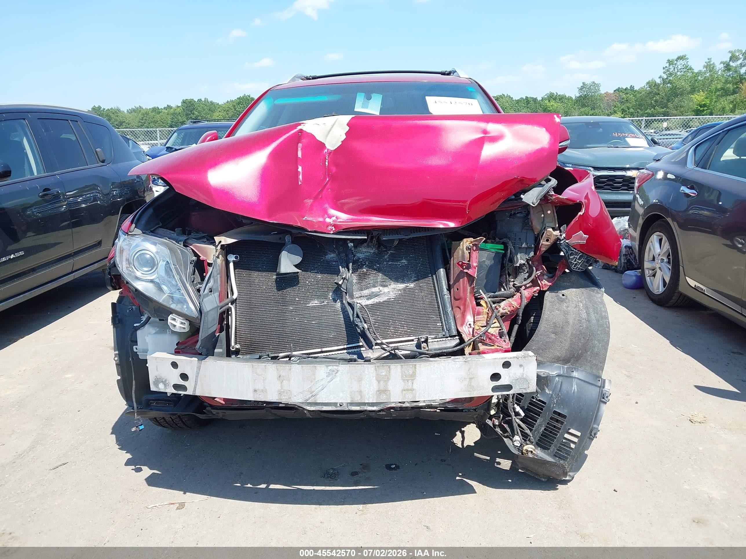 2012 Lexus Rx 350 Red vin: 2T2ZK1BA2CC077519