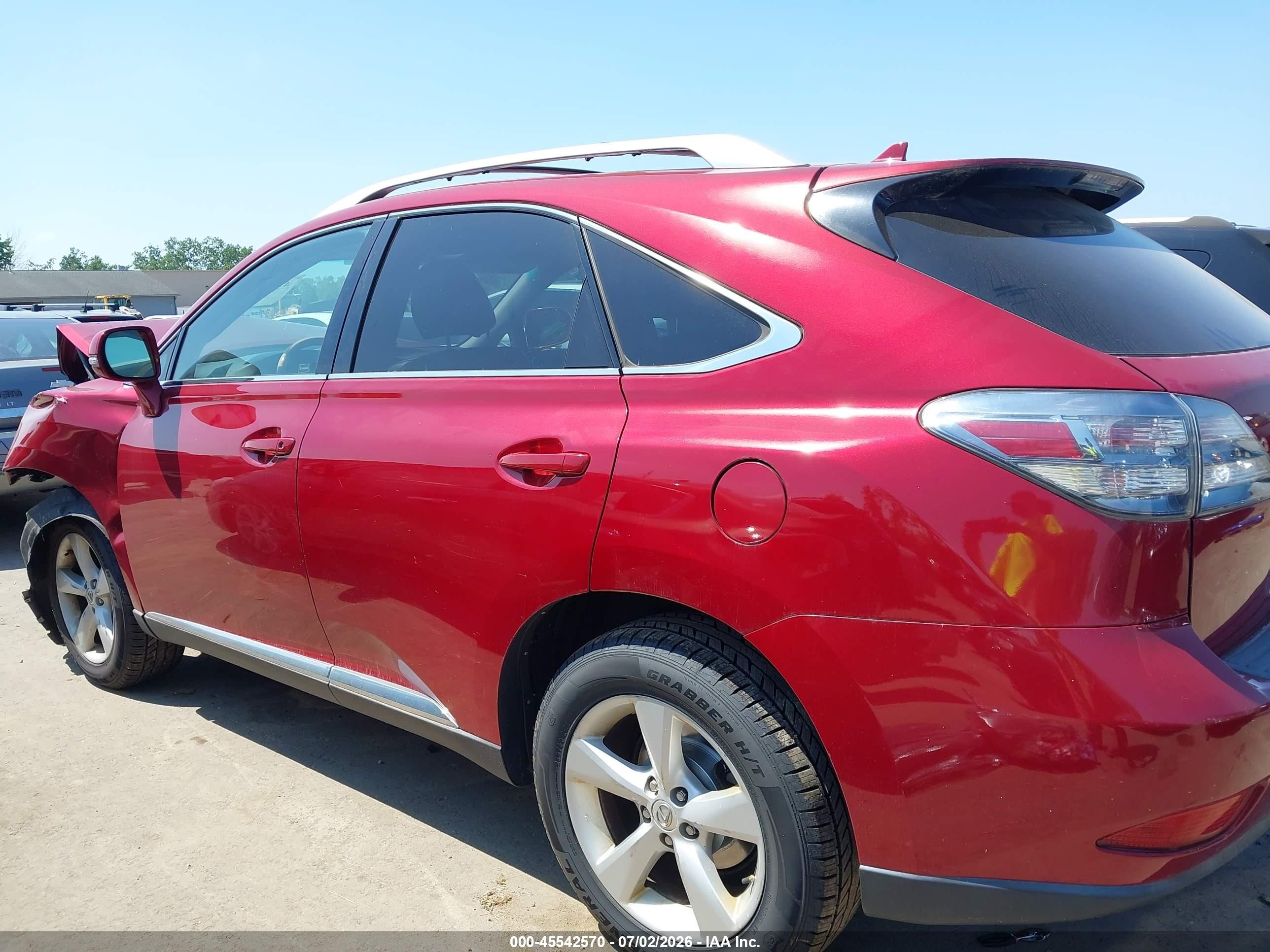 2012 Lexus Rx 350 Red vin: 2T2ZK1BA2CC077519