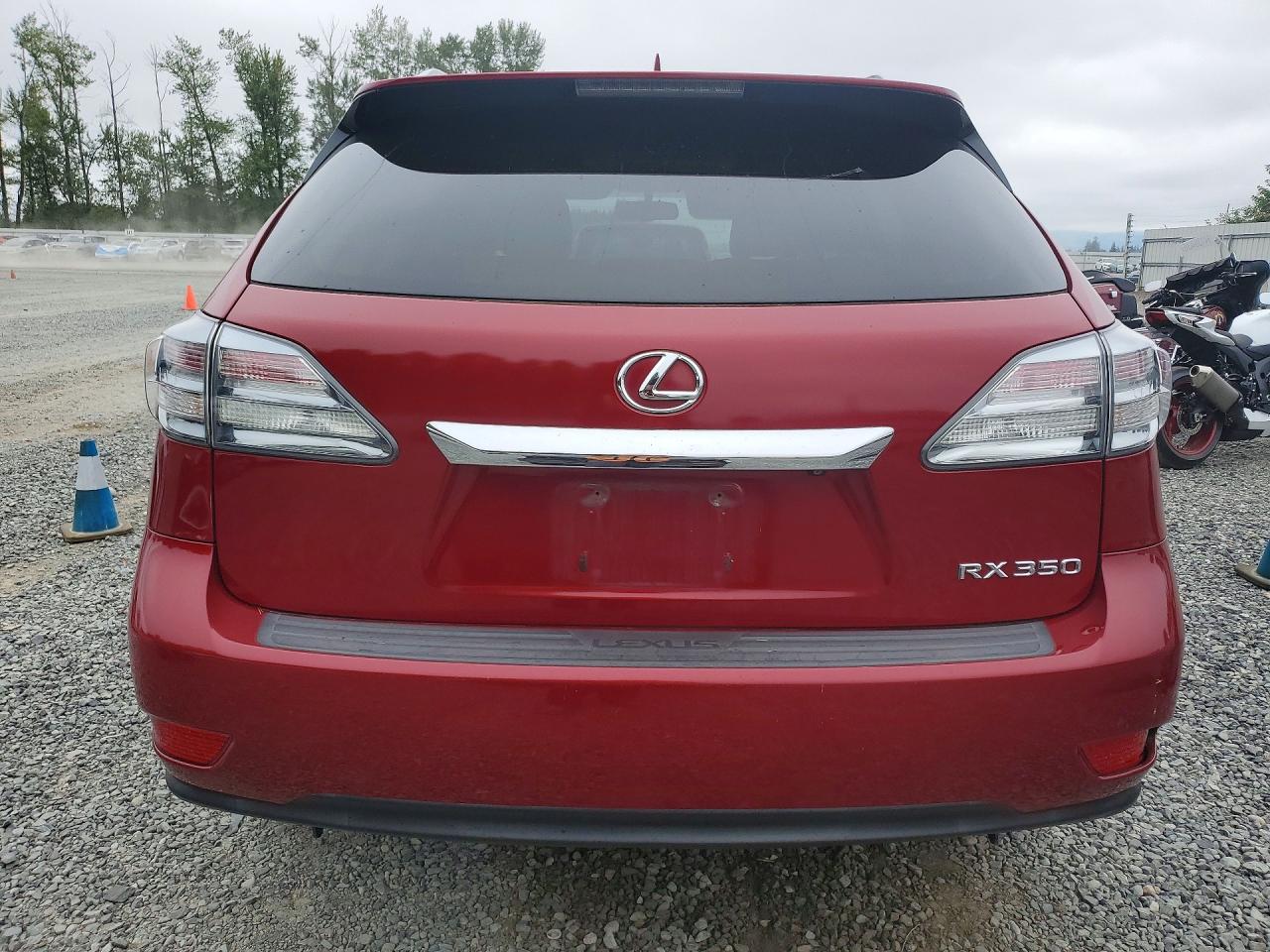 2012 Lexus Rx 350 Красный vin: 2T2ZK1BA2CC079559