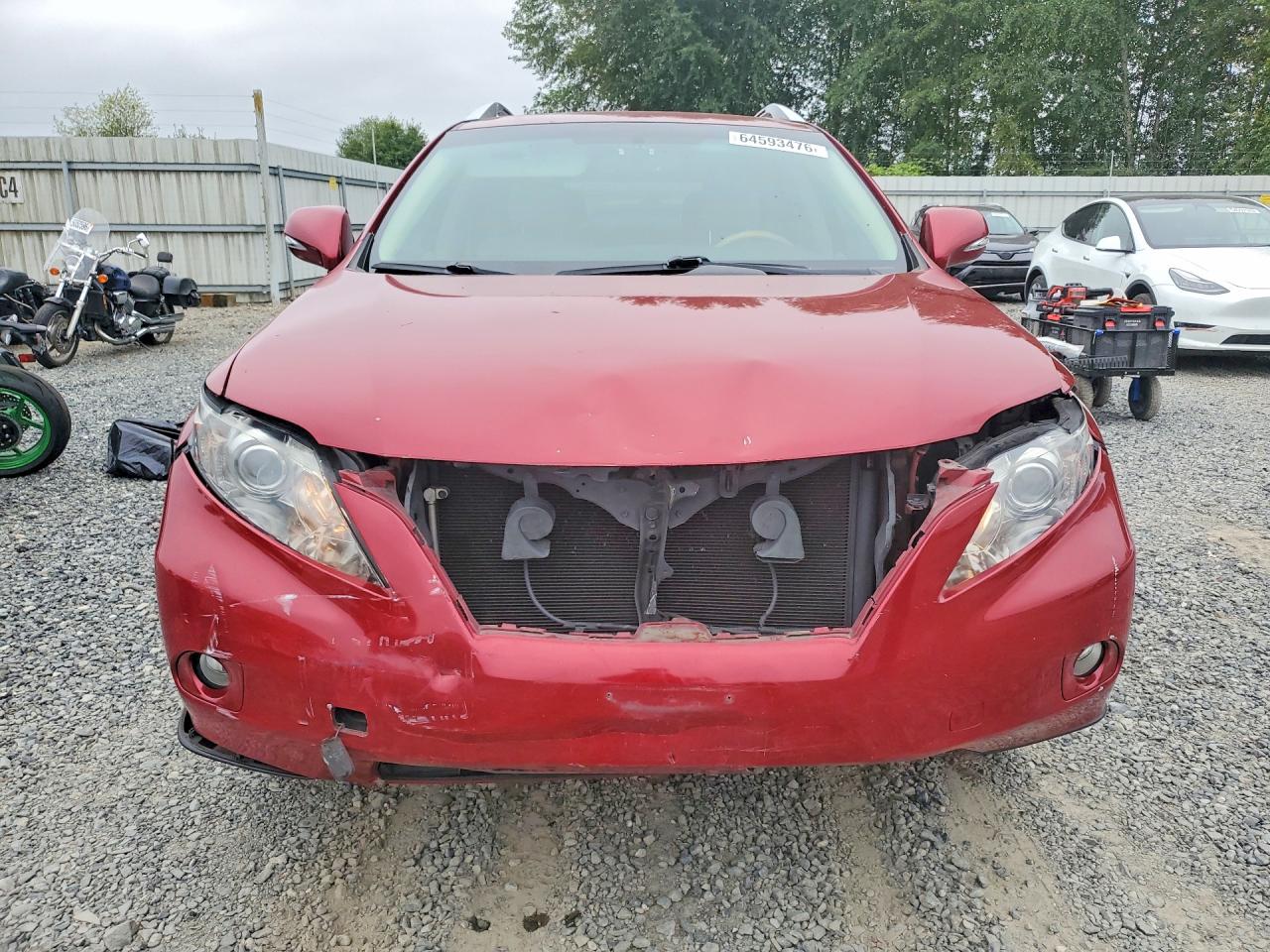 2012 Lexus Rx 350 Красный vin: 2T2ZK1BA2CC079559