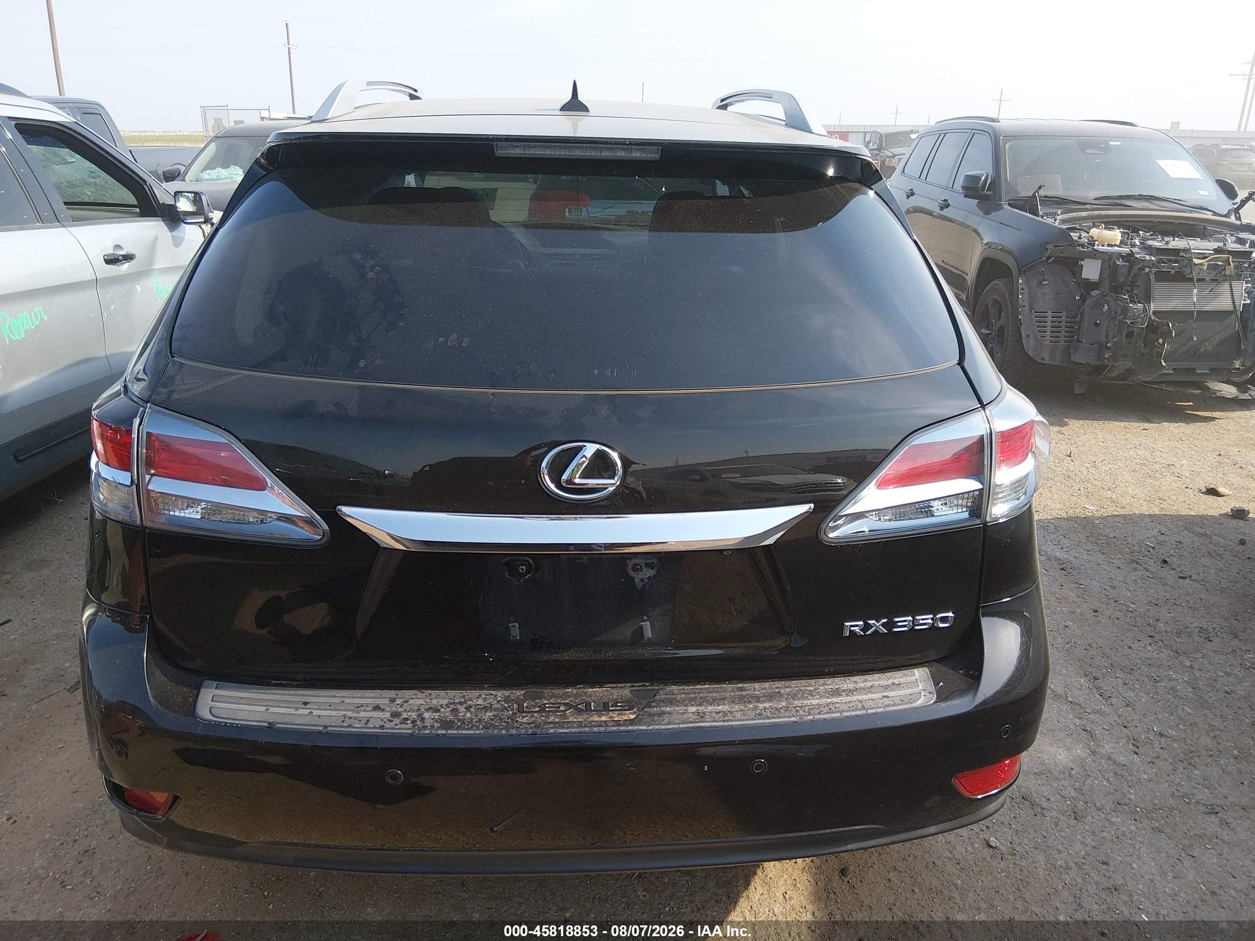 2013 Lexus Rx 350   Black vin: 2T2ZK1BA2DC089882