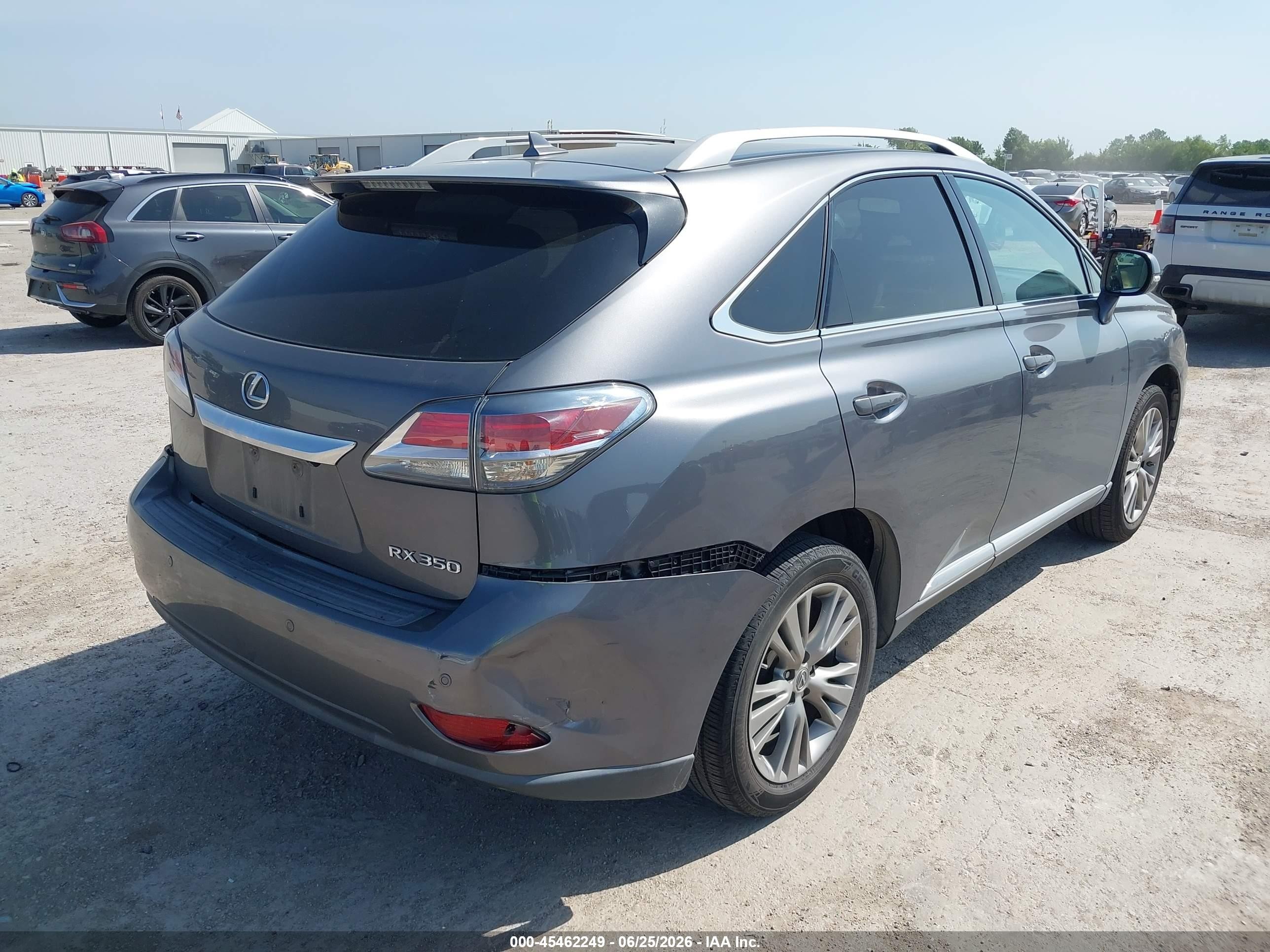 2013 Lexus Rx 350   Gray vin: 2T2ZK1BA2DC107636