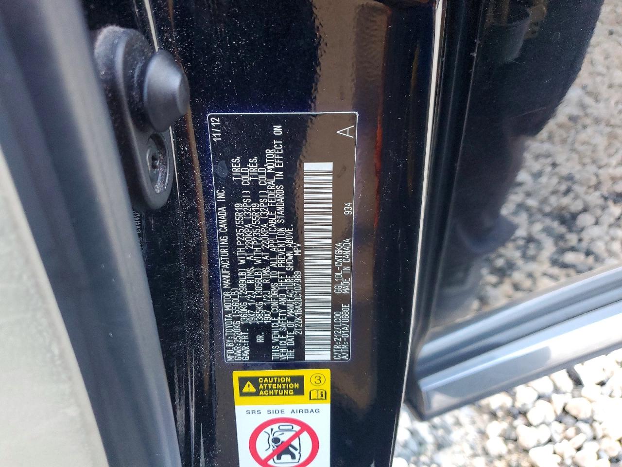 2013 Lexus Rx 350 Black vin: 2T2ZK1BA2DC107989