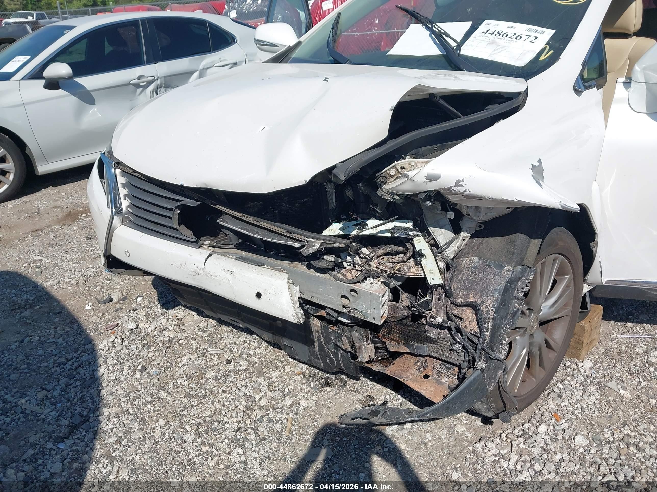 2013 Lexus Rx 350   White vin: 2T2ZK1BA2DC120628