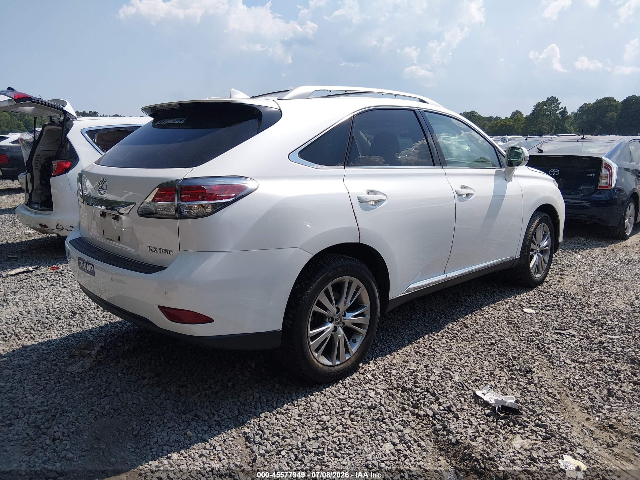 2014 Lexus Rx 350 White vin: 2T2ZK1BA2EC135003
