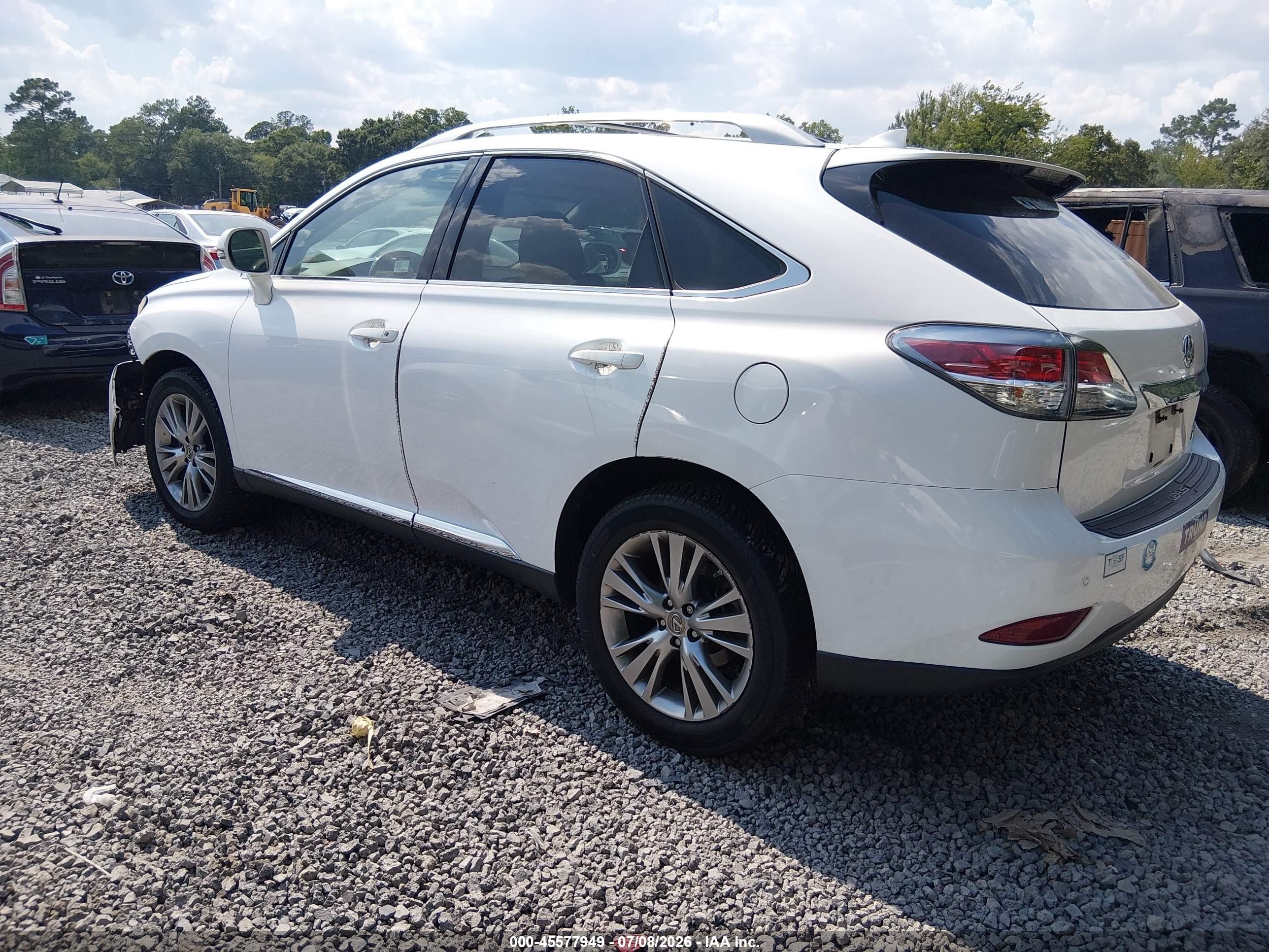 2014 Lexus Rx 350 White vin: 2T2ZK1BA2EC135003