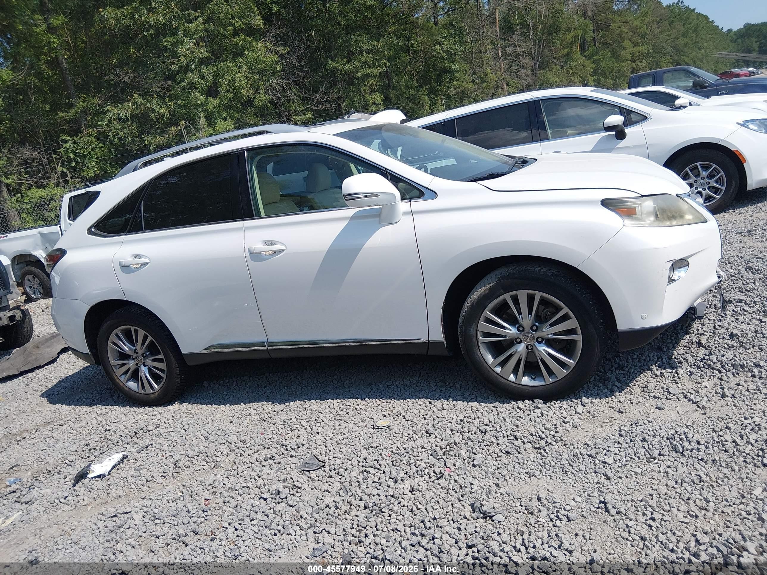 2014 Lexus Rx 350 White vin: 2T2ZK1BA2EC135003