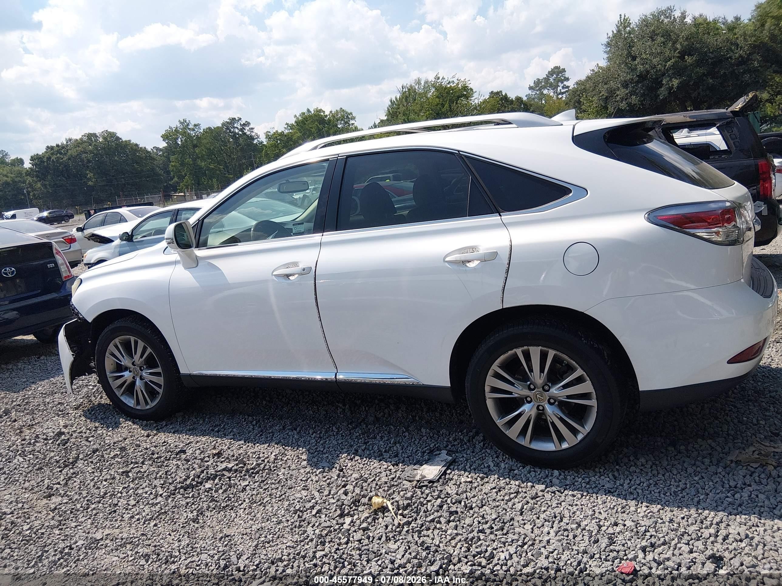 2014 Lexus Rx 350 White vin: 2T2ZK1BA2EC135003