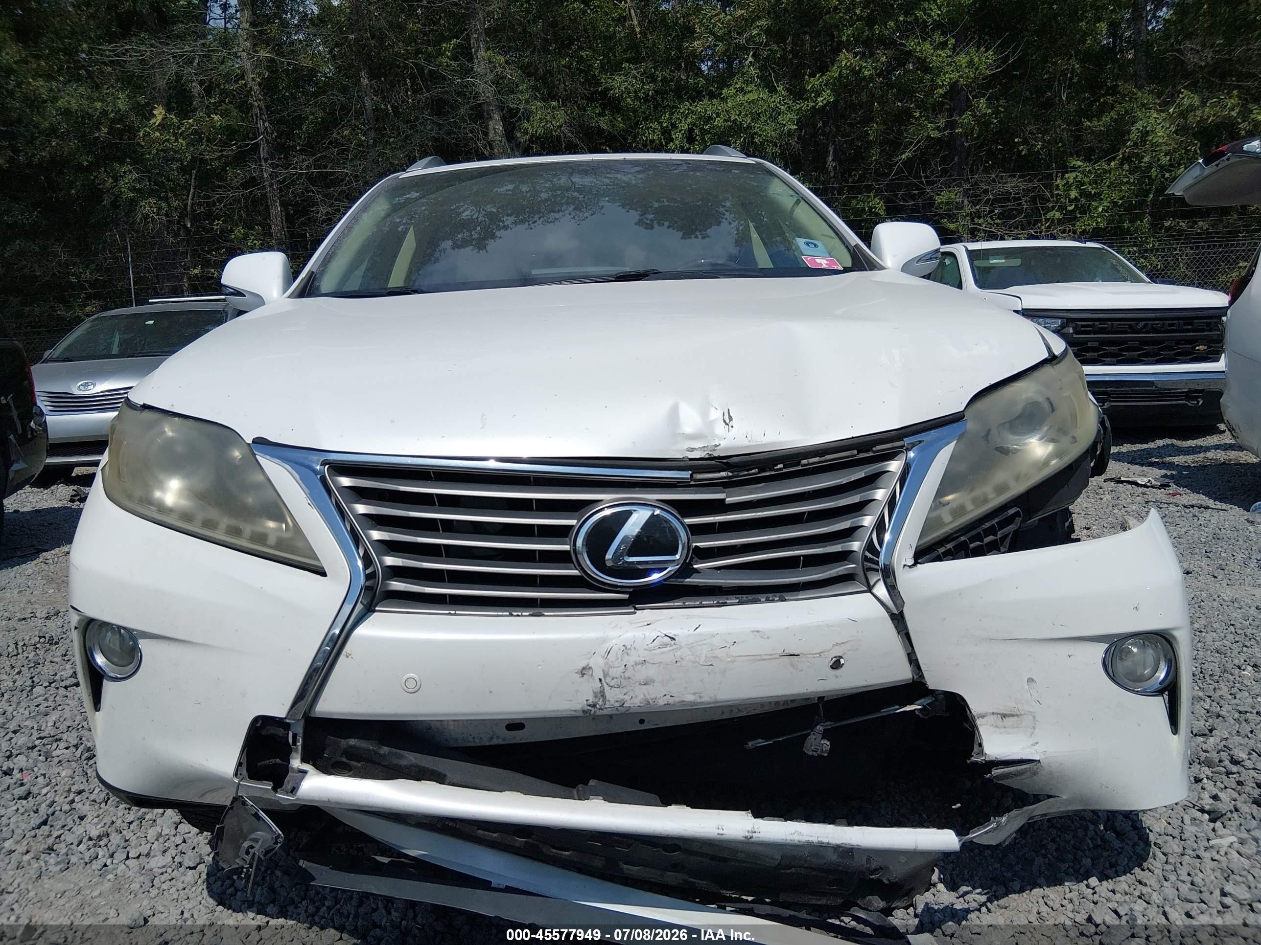 2014 Lexus Rx 350 White vin: 2T2ZK1BA2EC135003