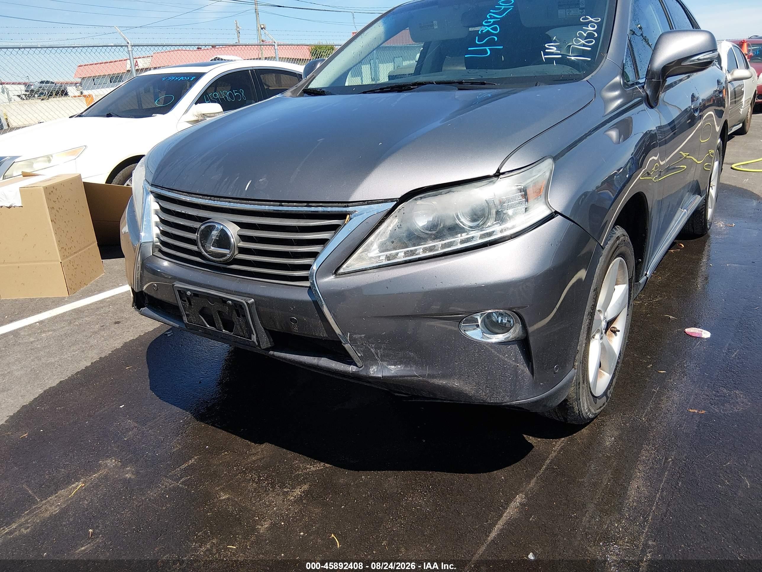 2015 Lexus Rx 350   Gray vin: 2T2ZK1BA2FC178368