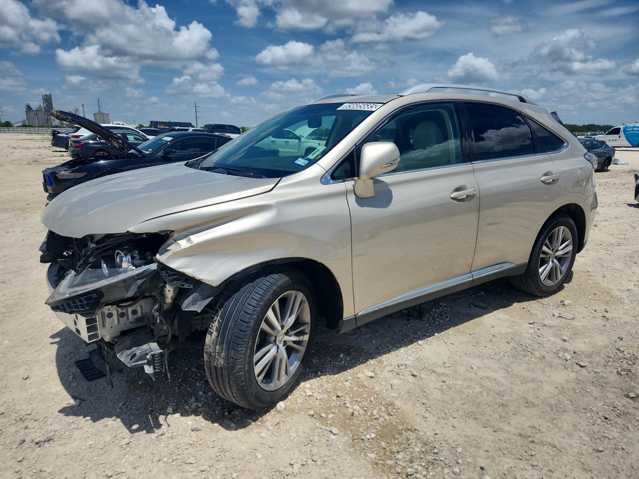 2015 Lexus Rx 350 Бежевый vin: 2T2ZK1BA2FC199981 Damage: Hood, Misaligned, Repair Required