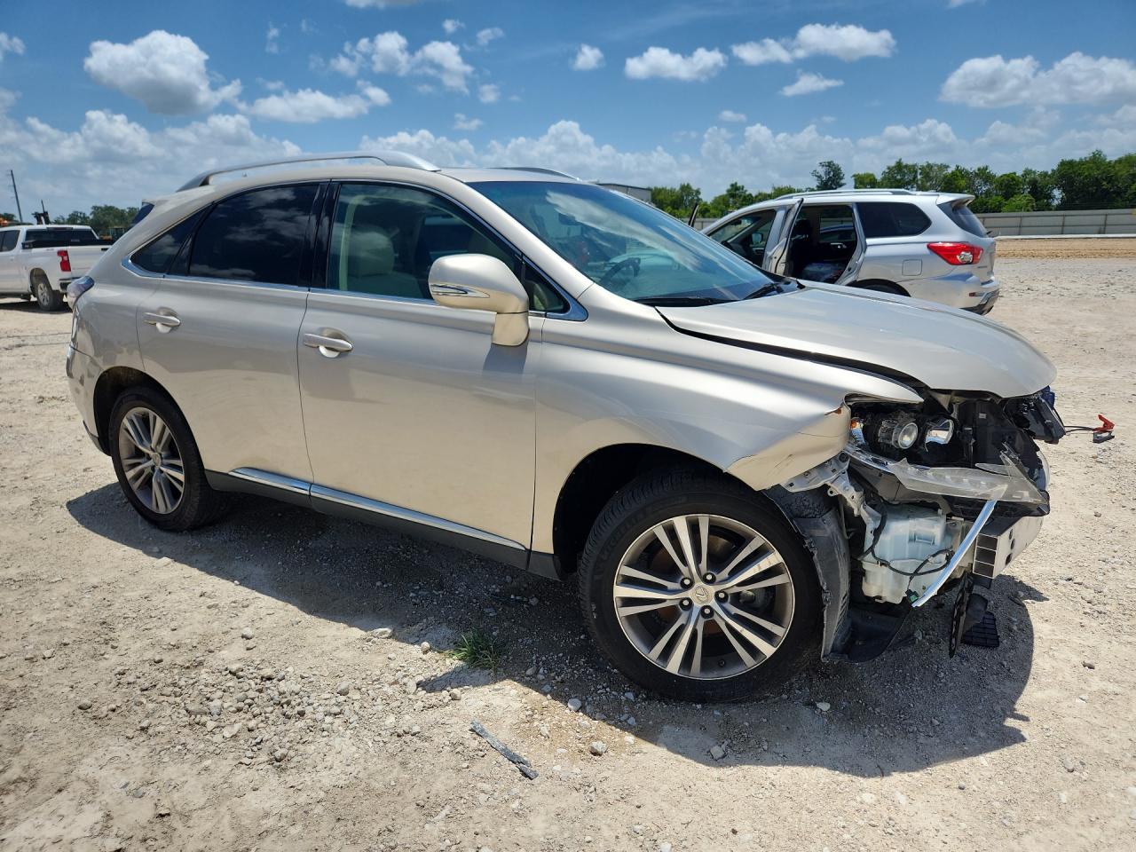 2015 Lexus Rx 350 Бежевый vin: 2T2ZK1BA2FC199981 Damage: Right Front Fender, Broken, Replacement Required