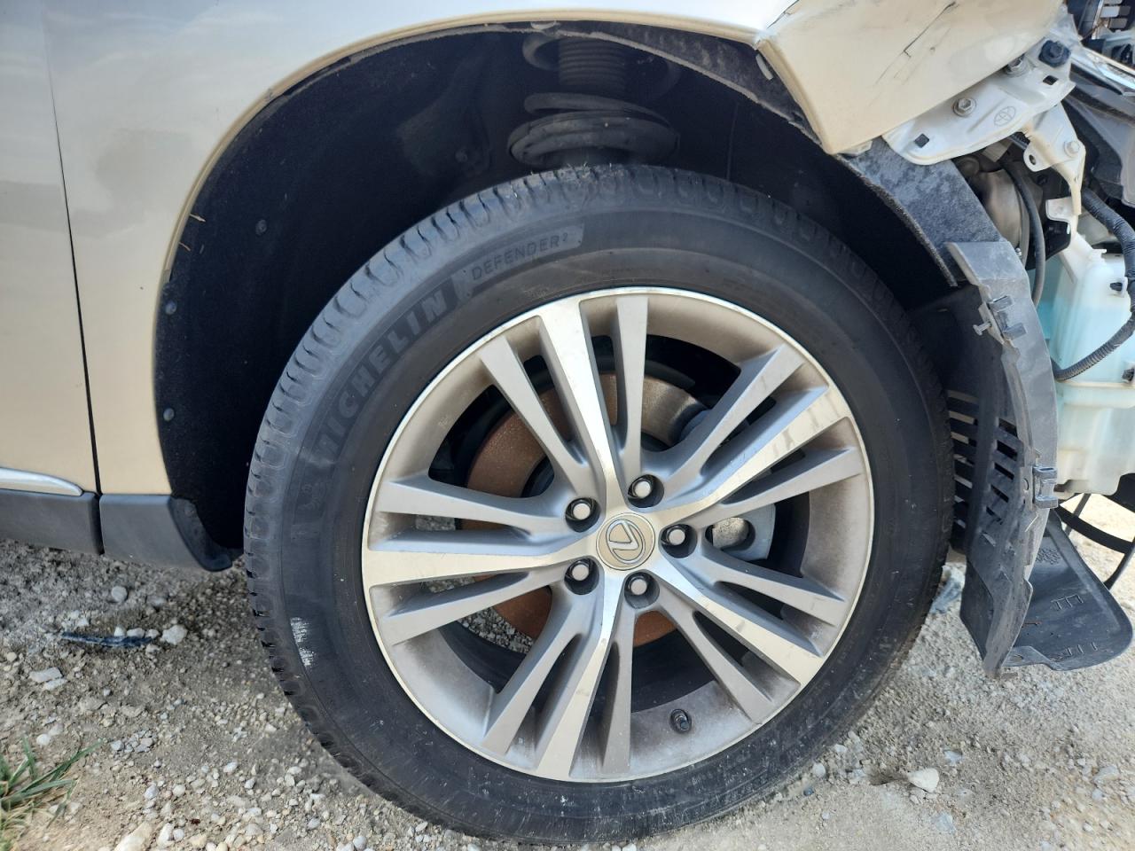2015 Lexus Rx 350 Бежевый vin: 2T2ZK1BA2FC199981 Damage: Right Front Wheel, Curb Rash, > 12 Inches
