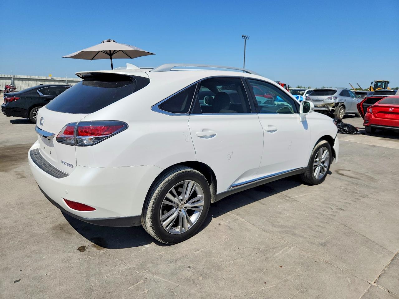 2015 Lexus Rx 350 Base Белый vin: 2T2ZK1BA2FC206377