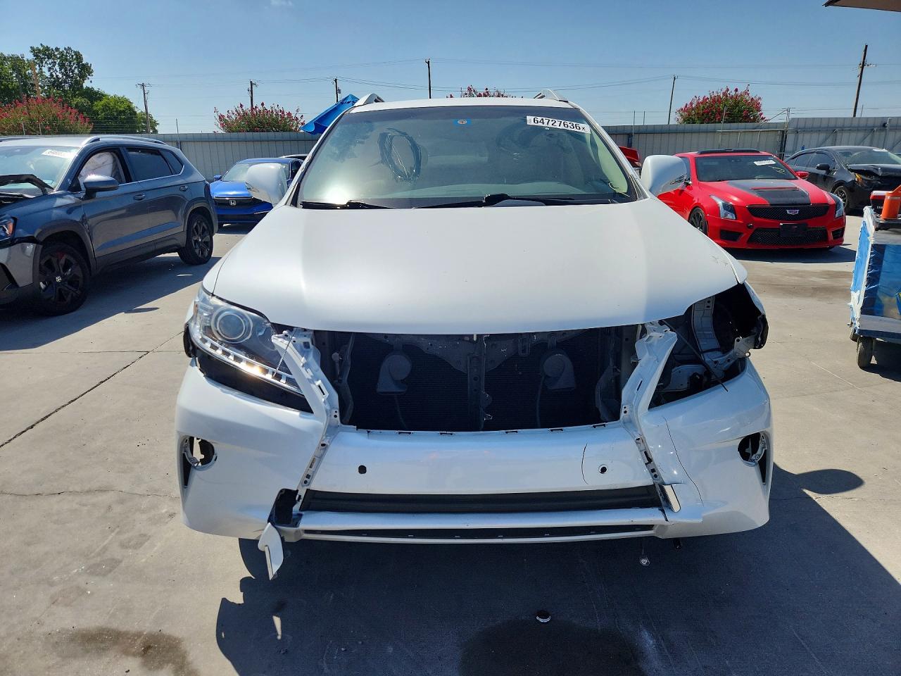 2015 Lexus Rx 350 Base Белый vin: 2T2ZK1BA2FC206377
