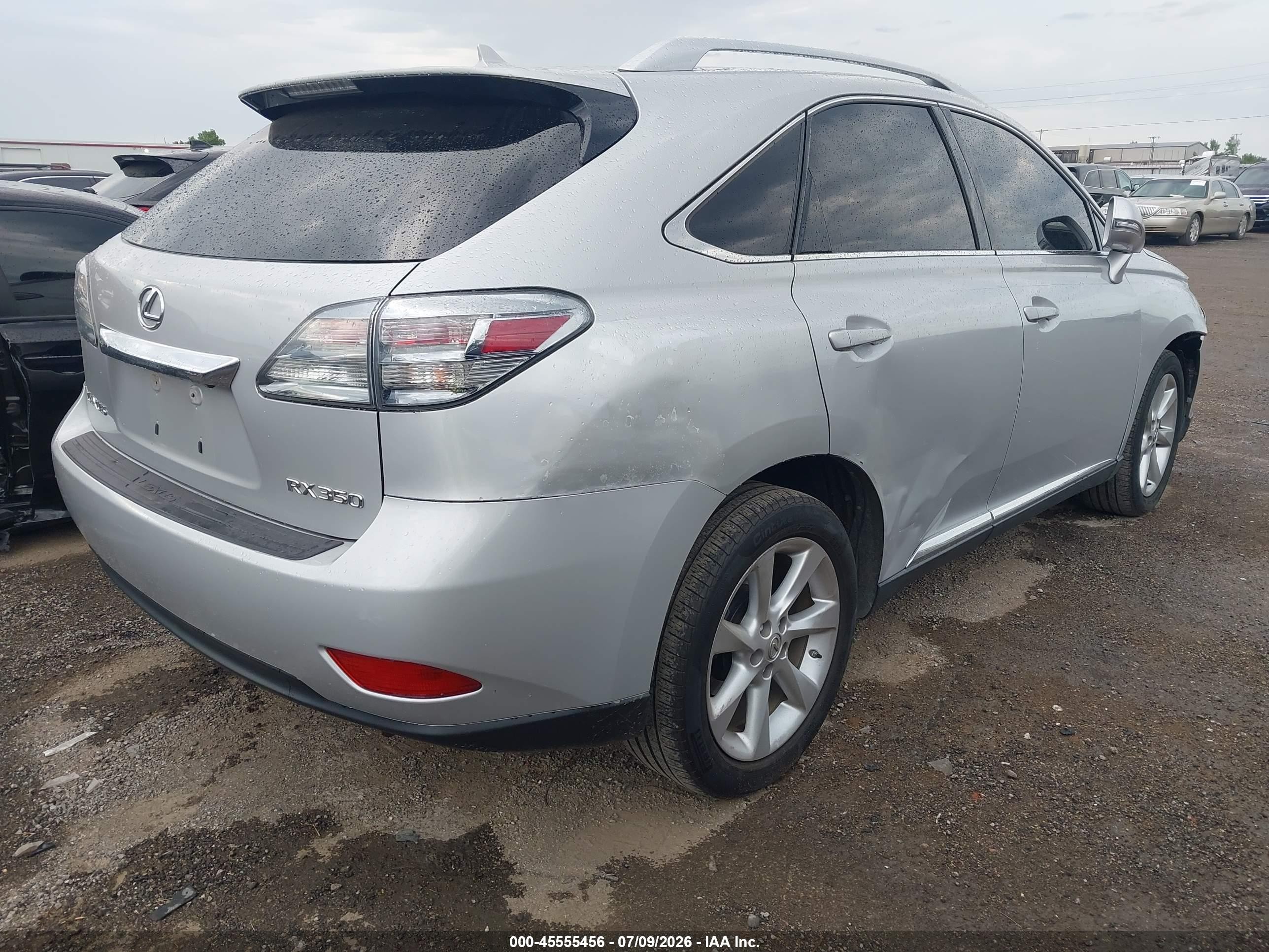 2010 Lexus Rx 350 Silver vin: 2T2ZK1BA3AC008545