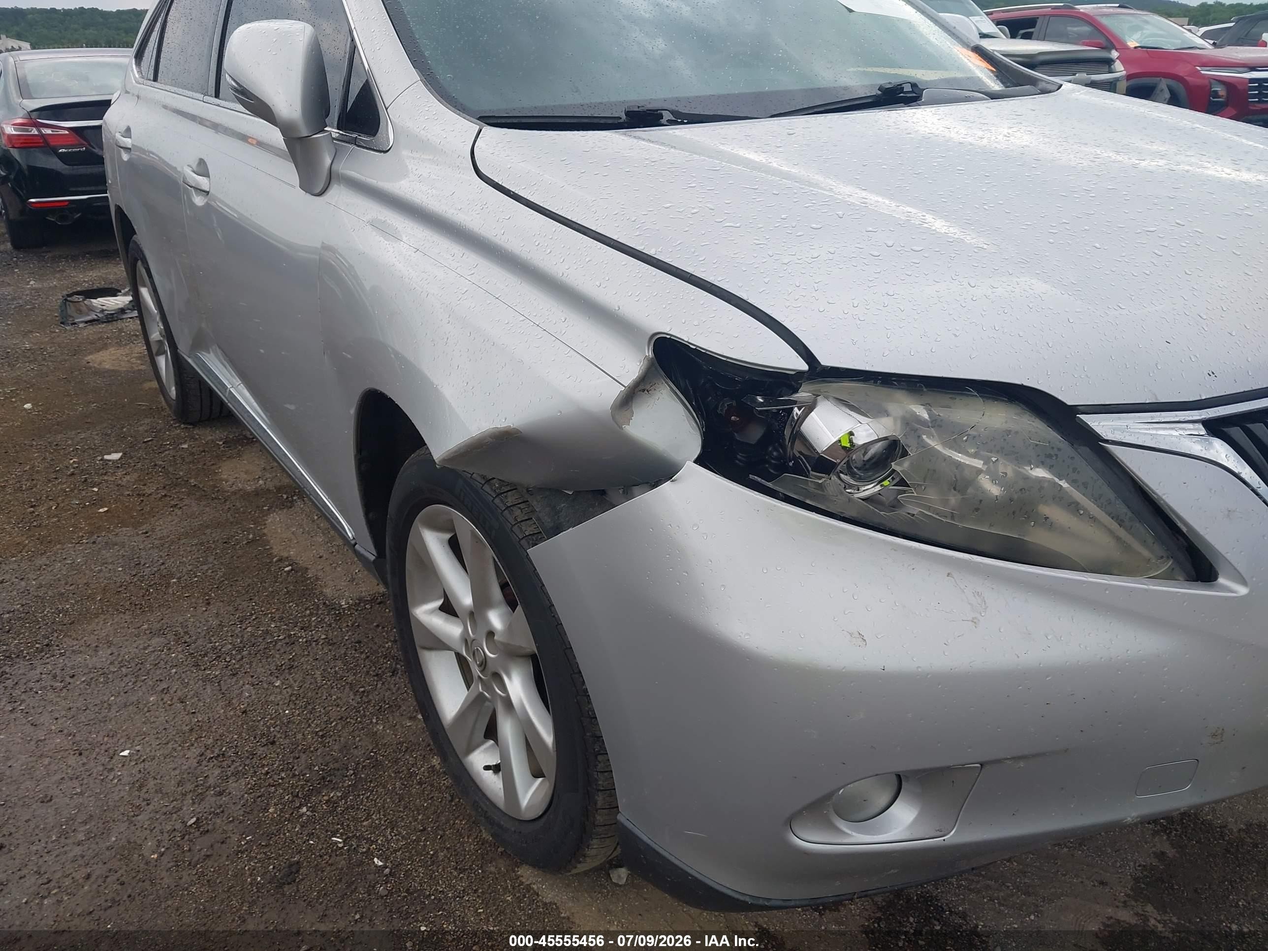 2010 Lexus Rx 350 Silver vin: 2T2ZK1BA3AC008545
