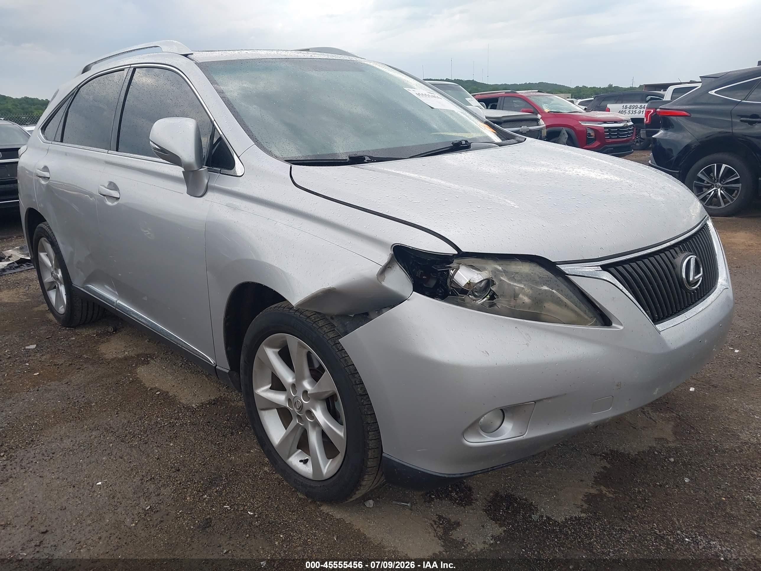 2010 Lexus Rx 350 Silver vin: 2T2ZK1BA3AC008545