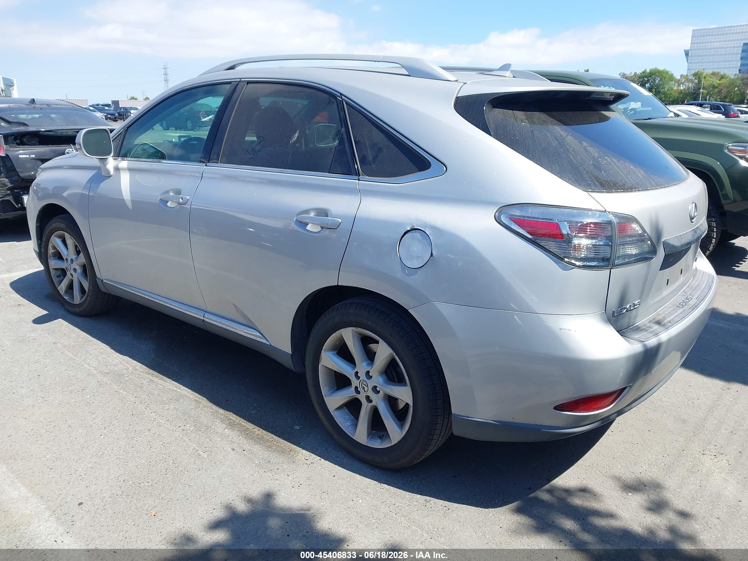 2010 Lexus Rx 350   Silver vin: 2T2ZK1BA3AC009761
