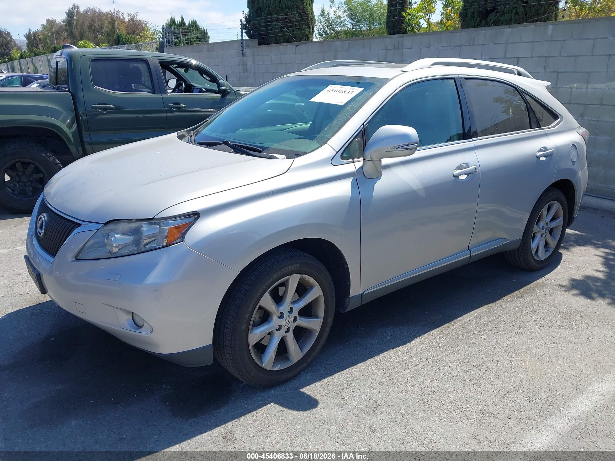 2010 Lexus Rx 350   Silver vin: 2T2ZK1BA3AC009761