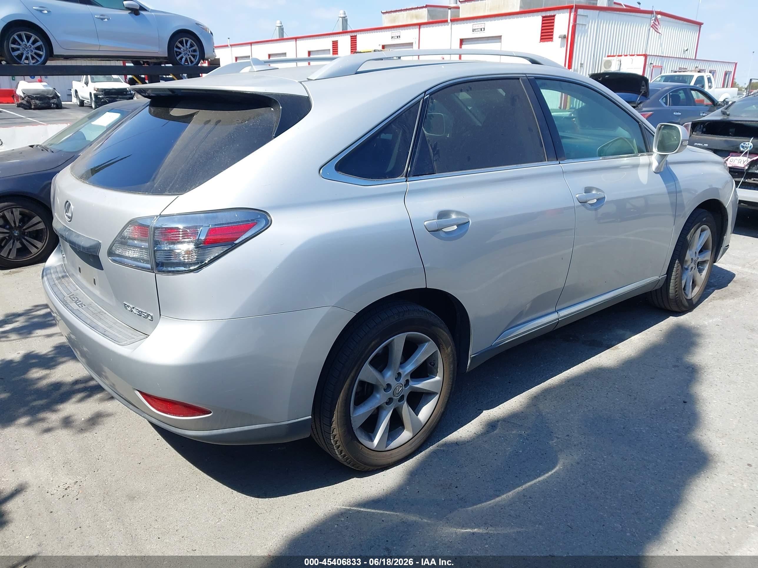 2010 Lexus Rx 350   Silver vin: 2T2ZK1BA3AC009761