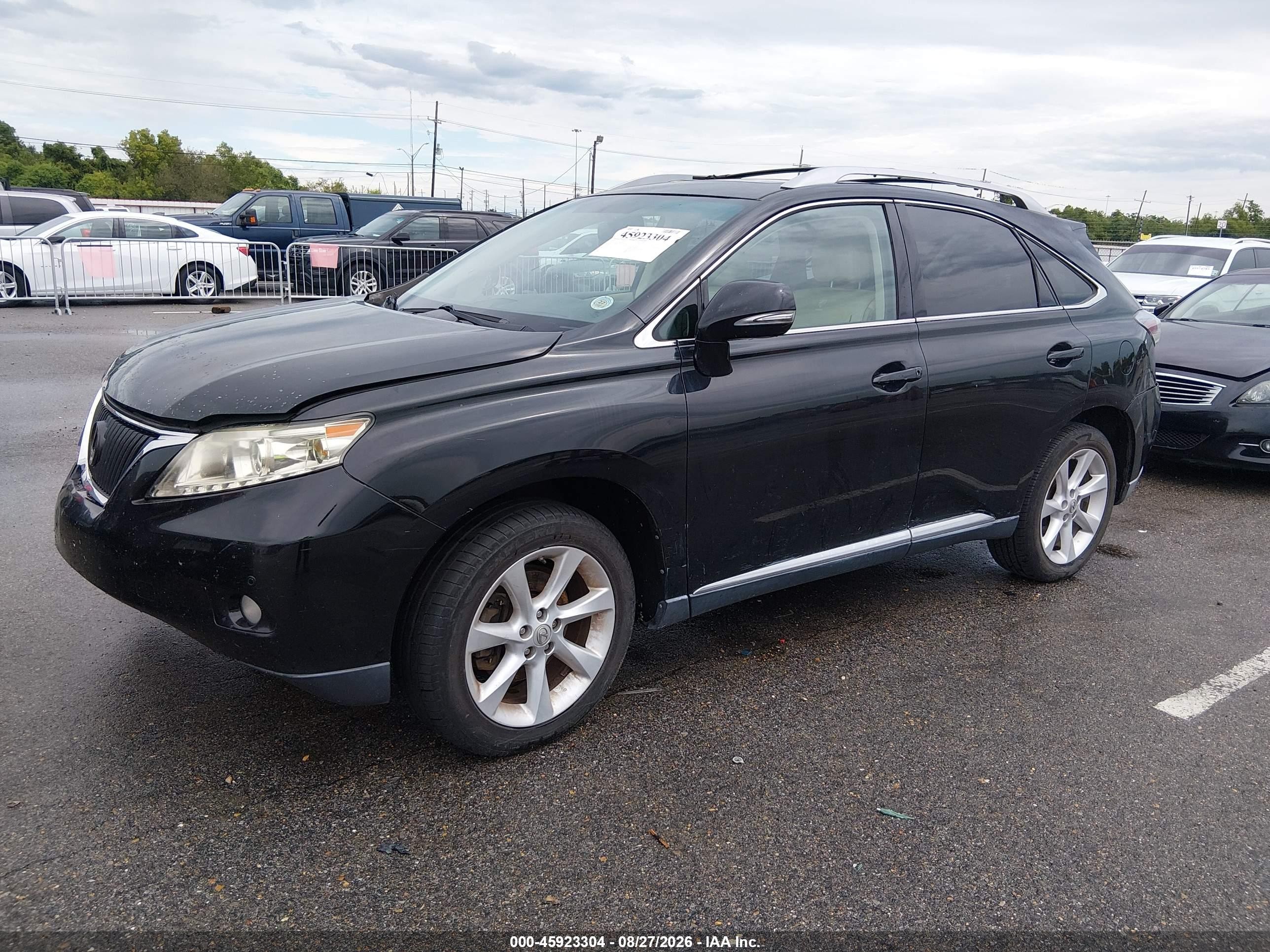 2010 Lexus Rx 350   Black vin: 2T2ZK1BA3AC019593