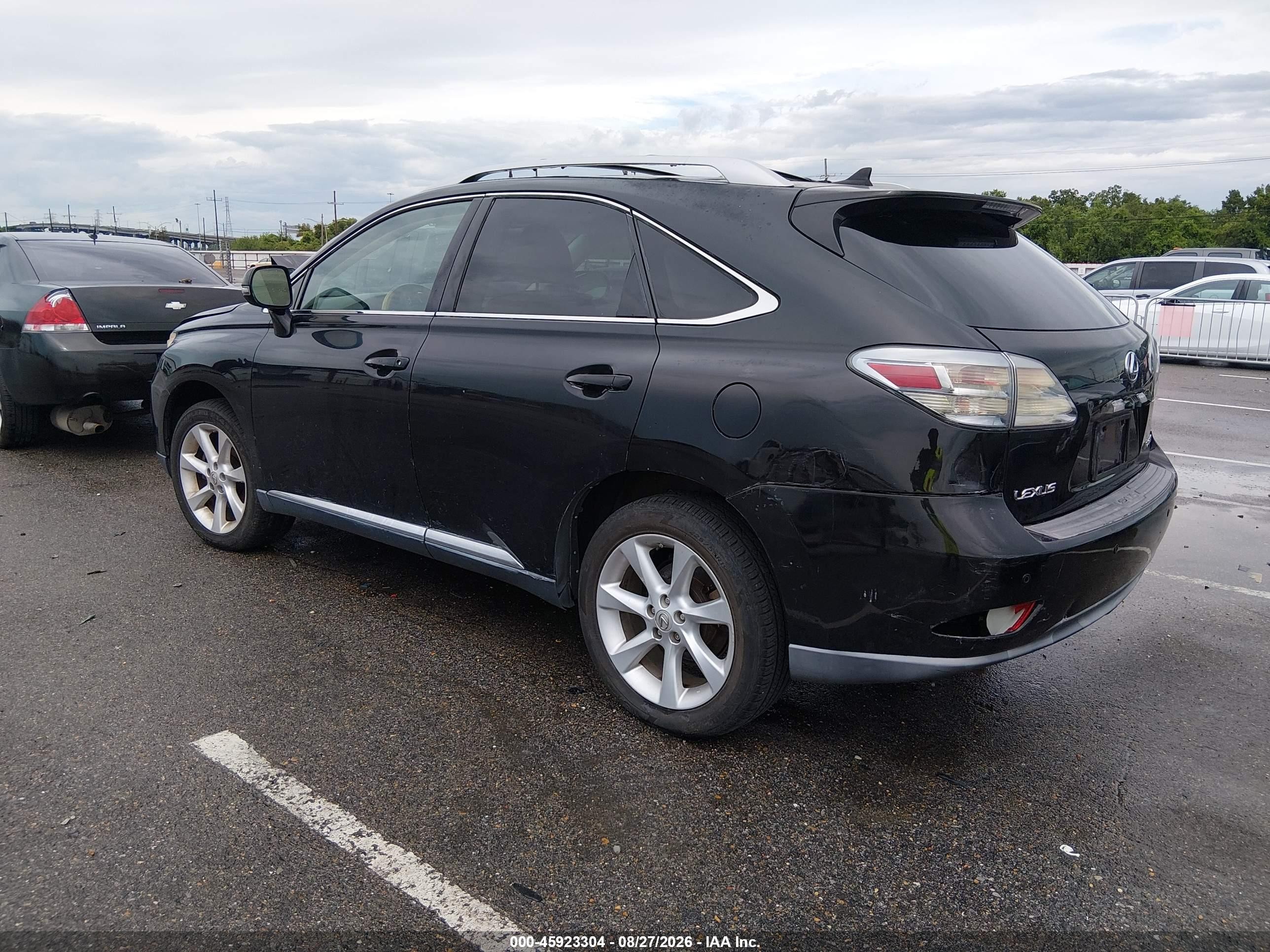 2010 Lexus Rx 350   Black vin: 2T2ZK1BA3AC019593
