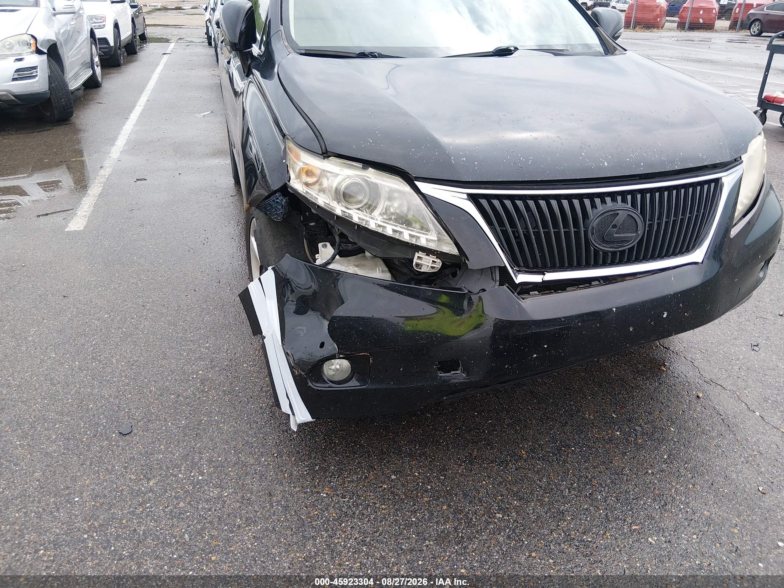2010 Lexus Rx 350   Black vin: 2T2ZK1BA3AC019593