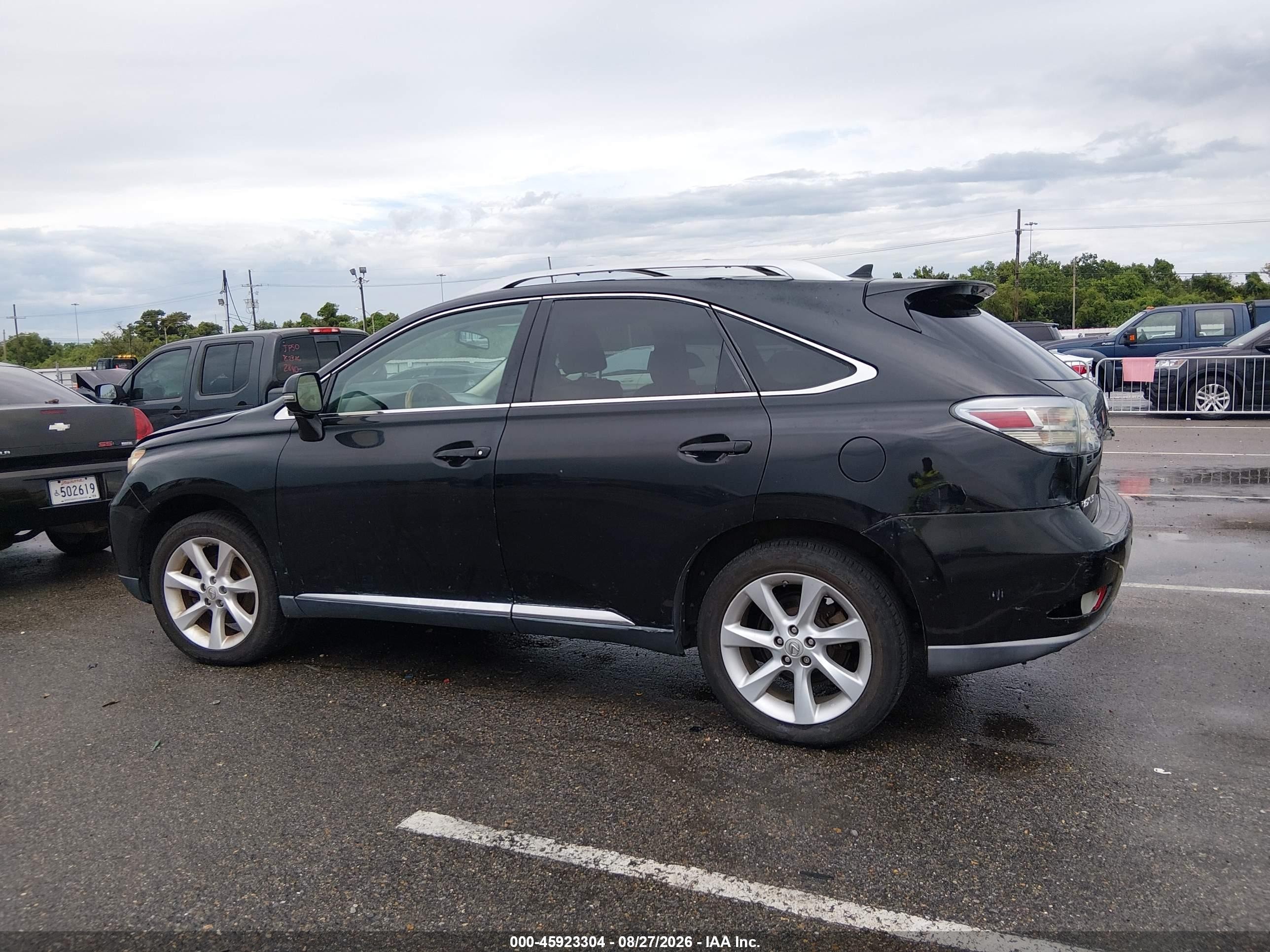2010 Lexus Rx 350   Black vin: 2T2ZK1BA3AC019593