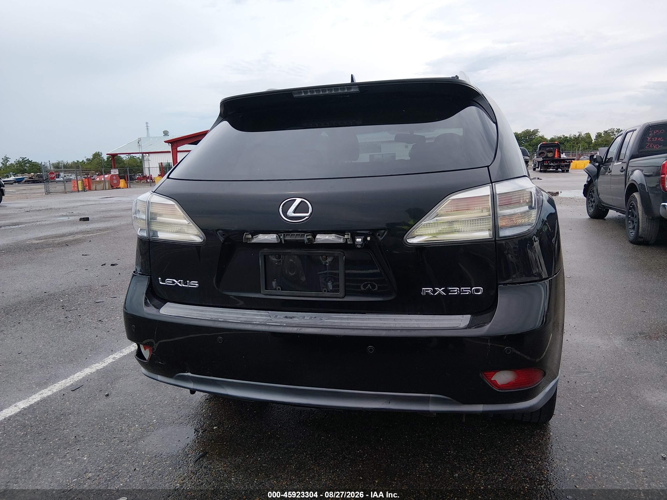 2010 Lexus Rx 350   Black vin: 2T2ZK1BA3AC019593