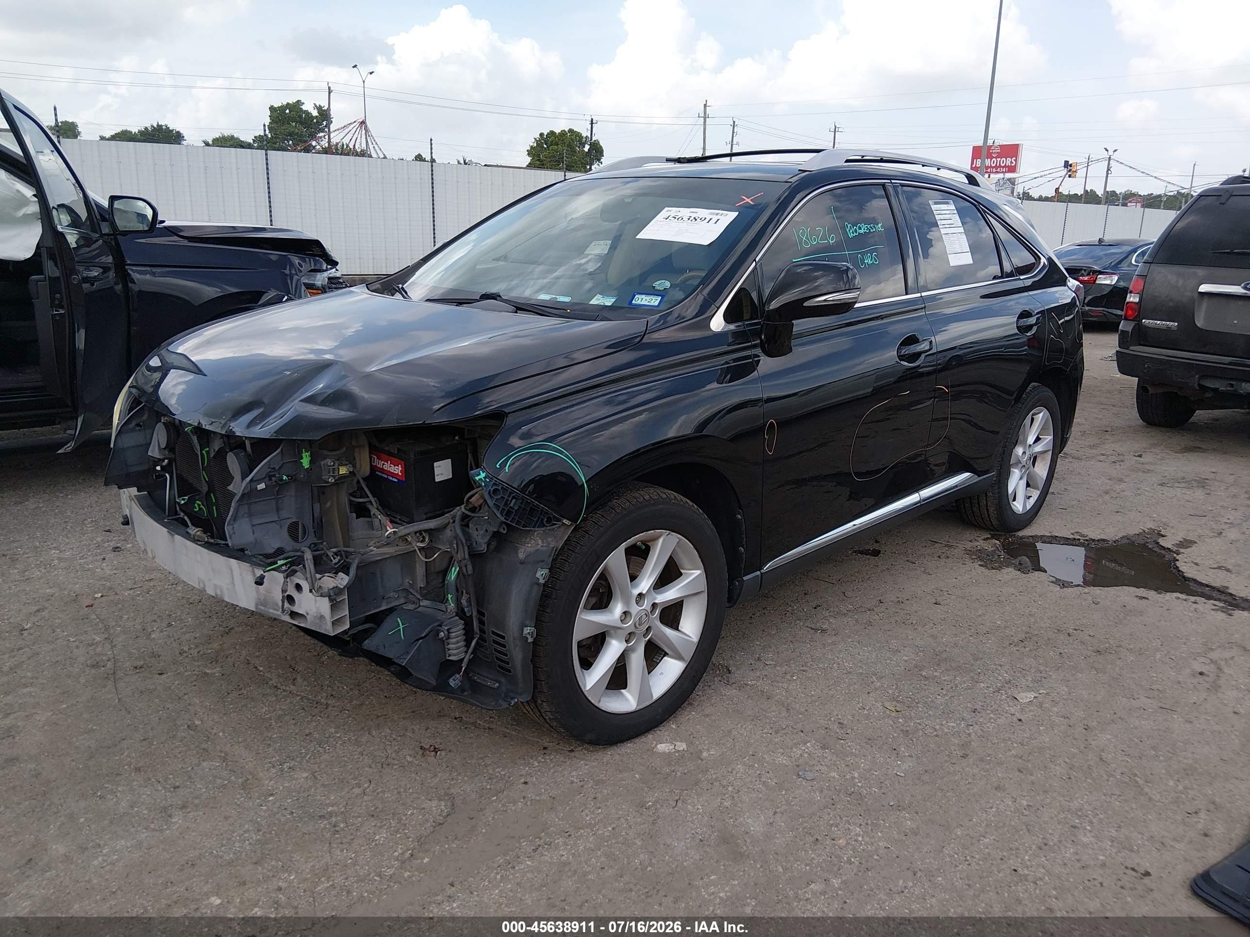 2010 Lexus Rx 350 Черный vin: 2T2ZK1BA3AC036961