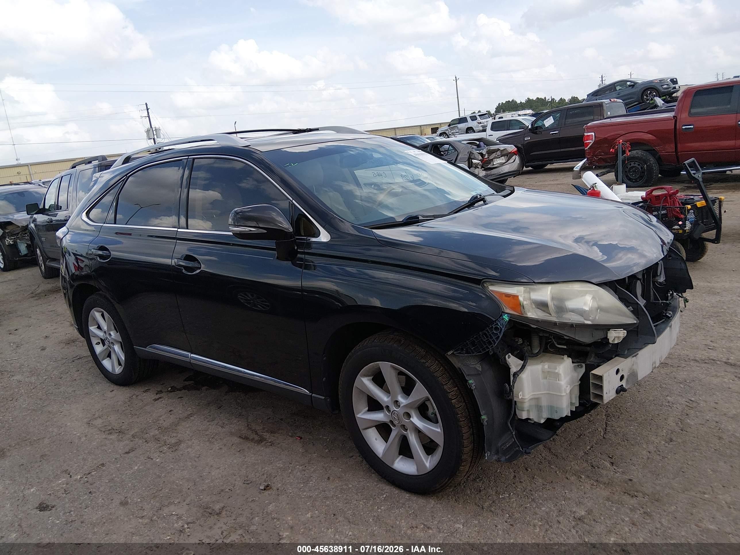 2010 Lexus Rx 350 Черный vin: 2T2ZK1BA3AC036961