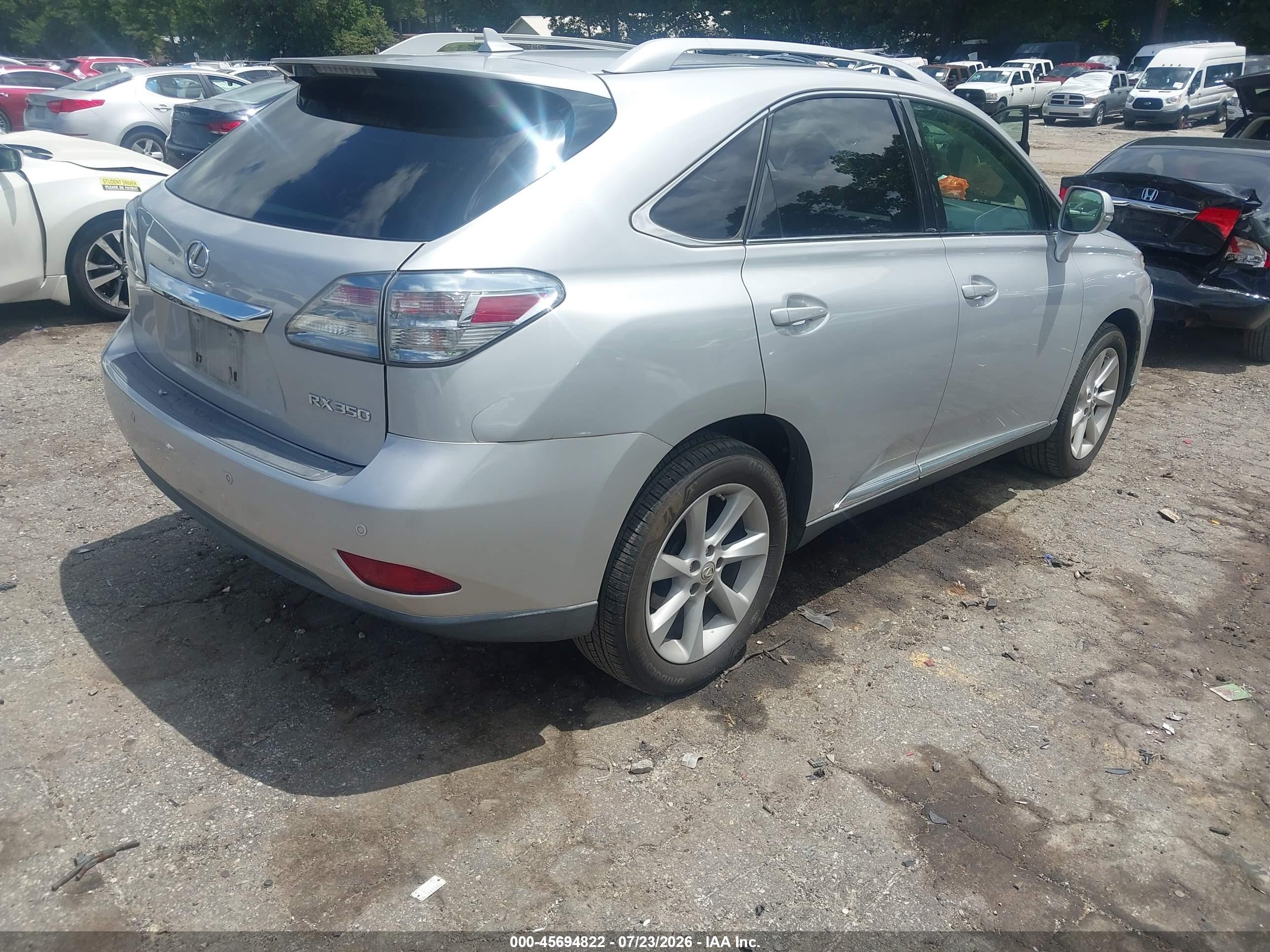 2011 Lexus Rx 350   Gray vin: 2T2ZK1BA3BC044625
