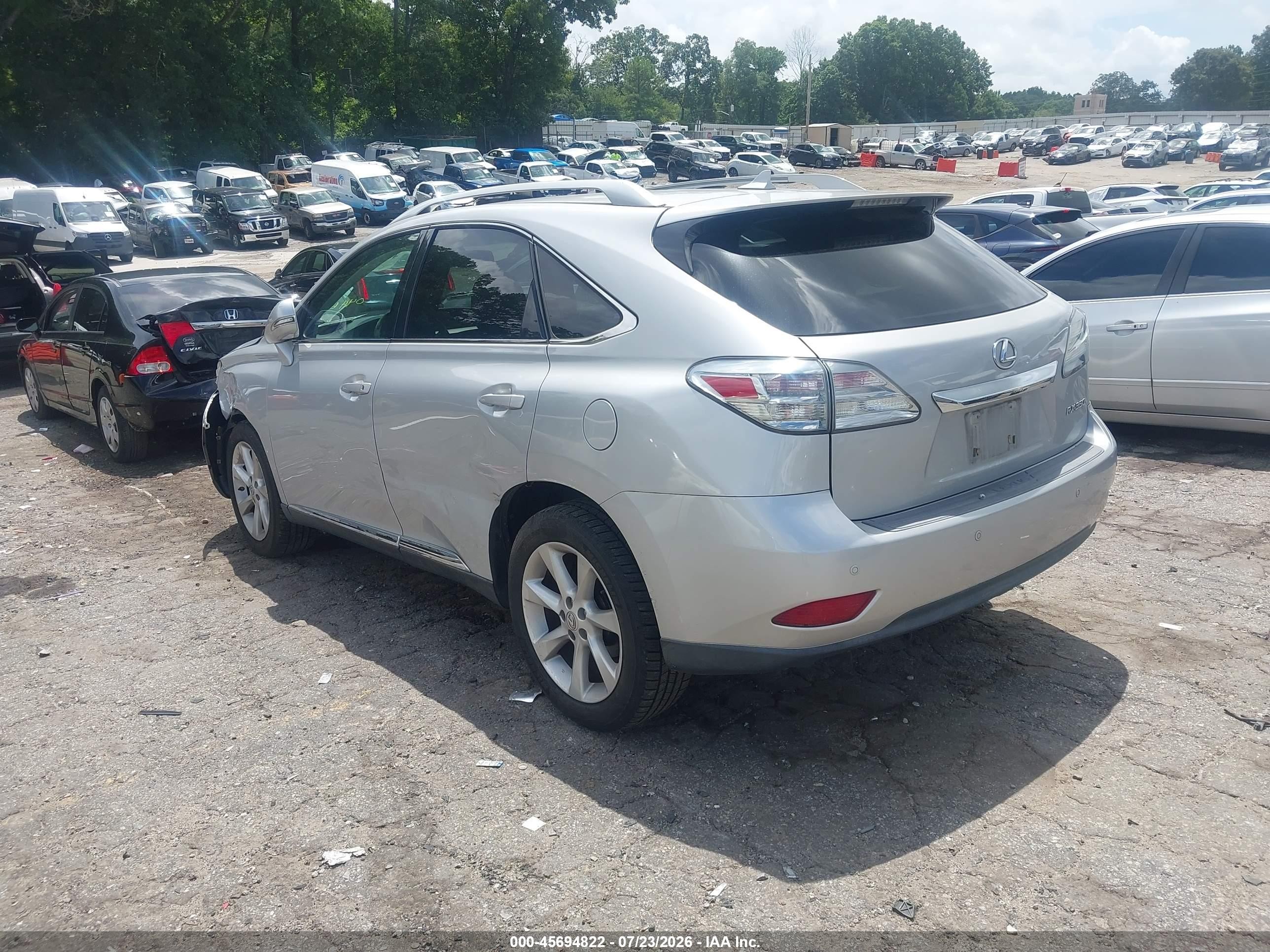 2011 Lexus Rx 350   Gray vin: 2T2ZK1BA3BC044625
