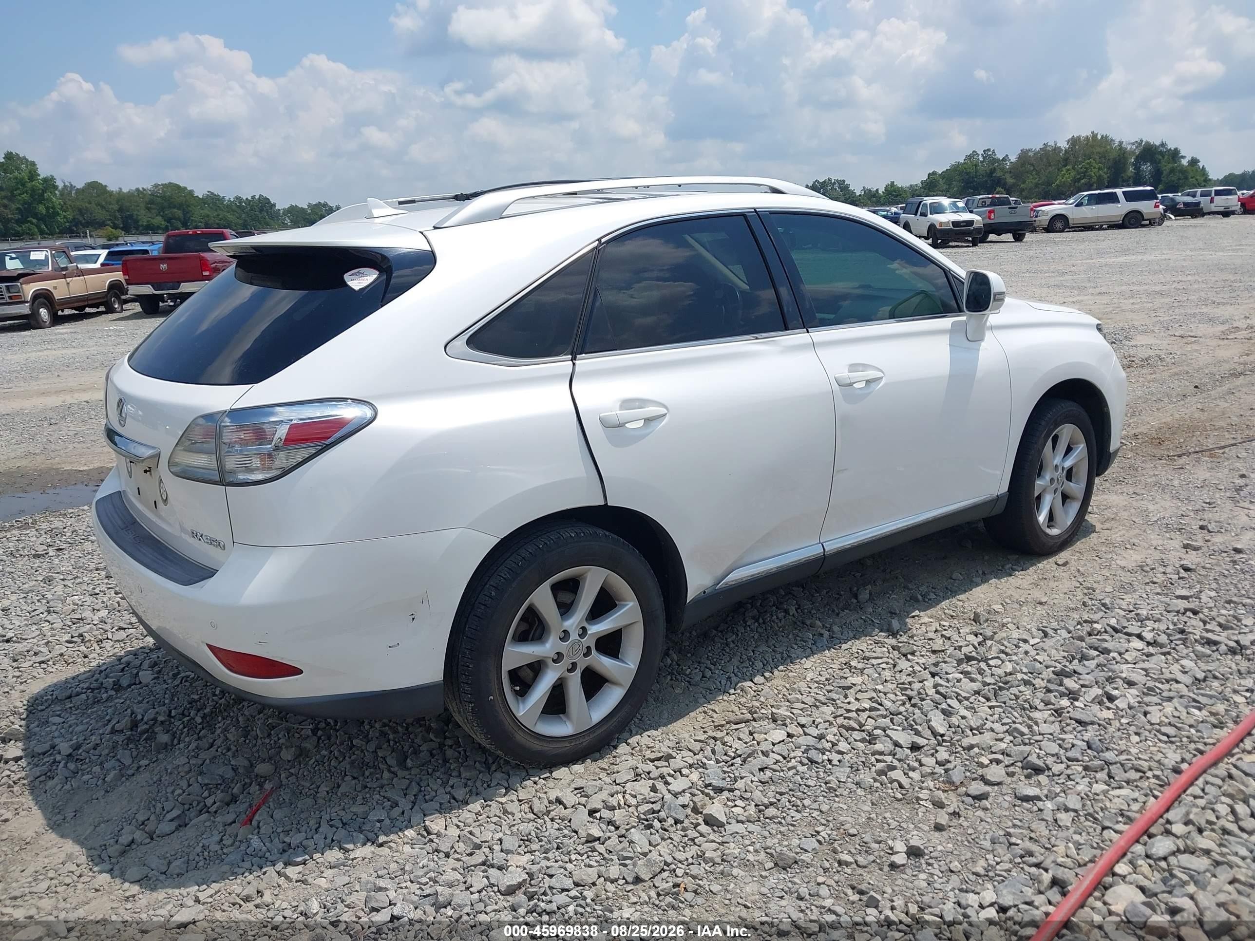 2011 Lexus Rx 350 White vin: 2T2ZK1BA3BC055589