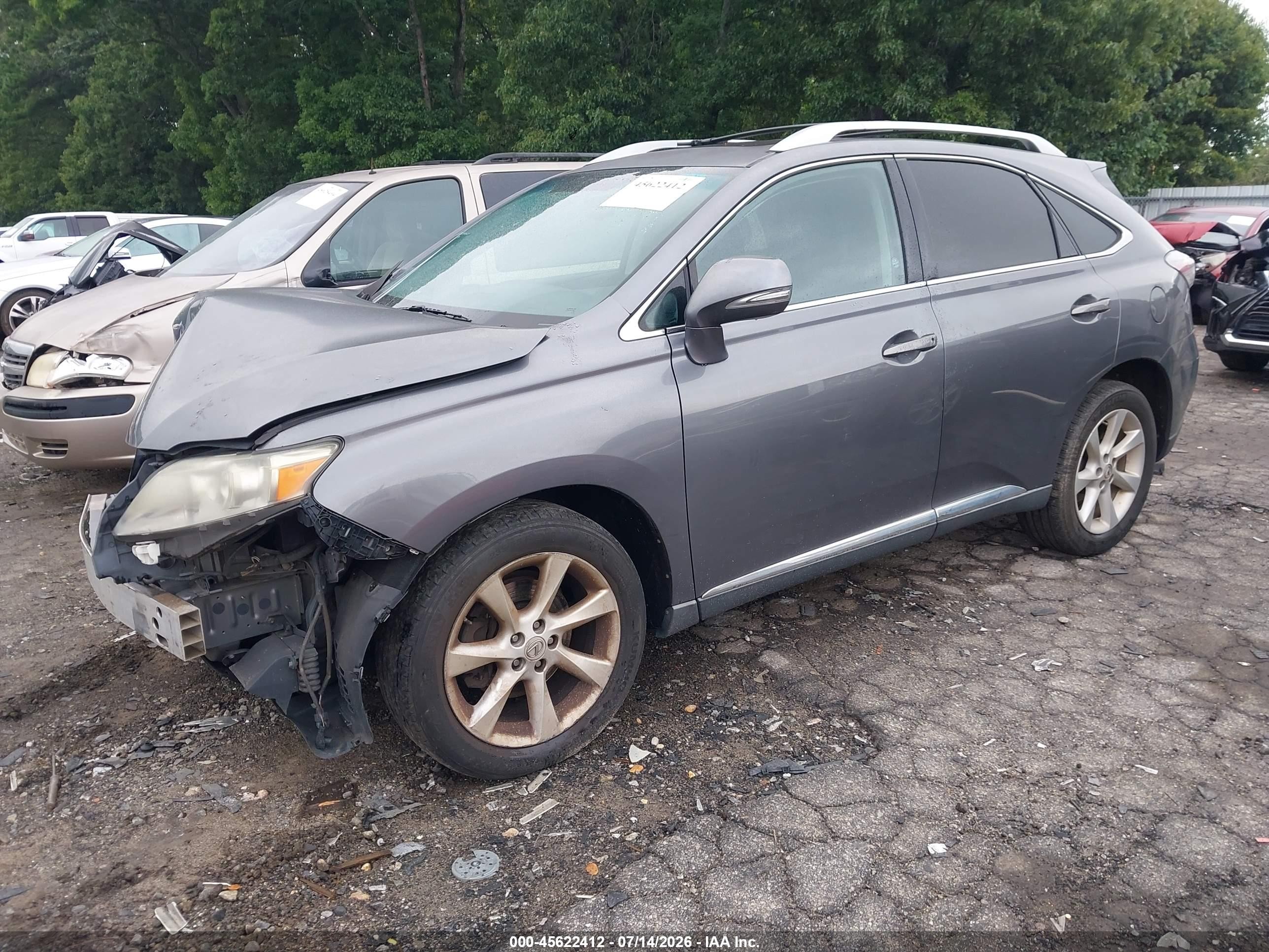 2012 Lexus Rx 350 Gray vin: 2T2ZK1BA3CC071034