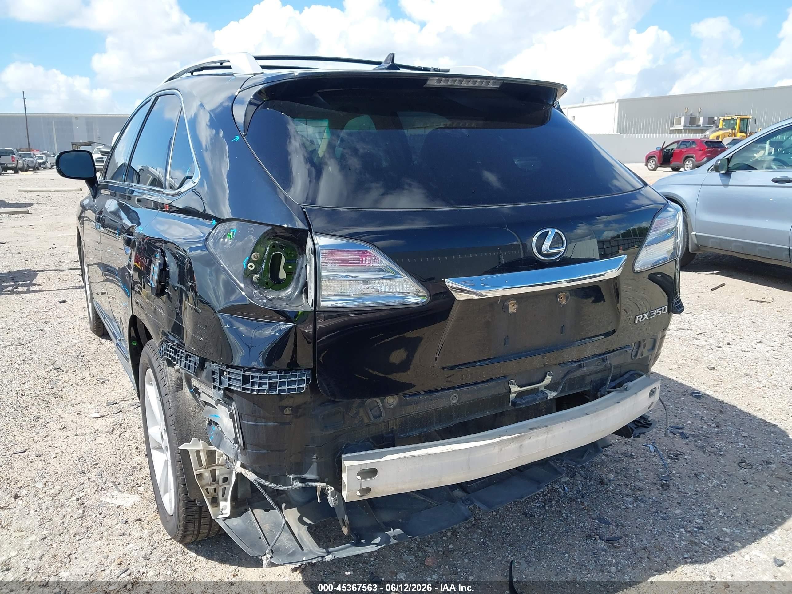 2012 Lexus Rx 350   Черный vin: 2T2ZK1BA3CC072507