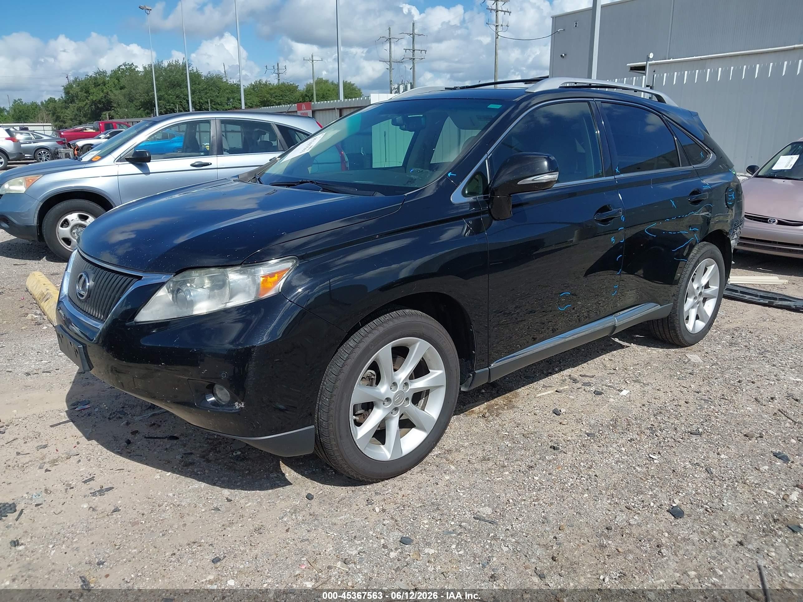 2012 Lexus Rx 350   Черный vin: 2T2ZK1BA3CC072507