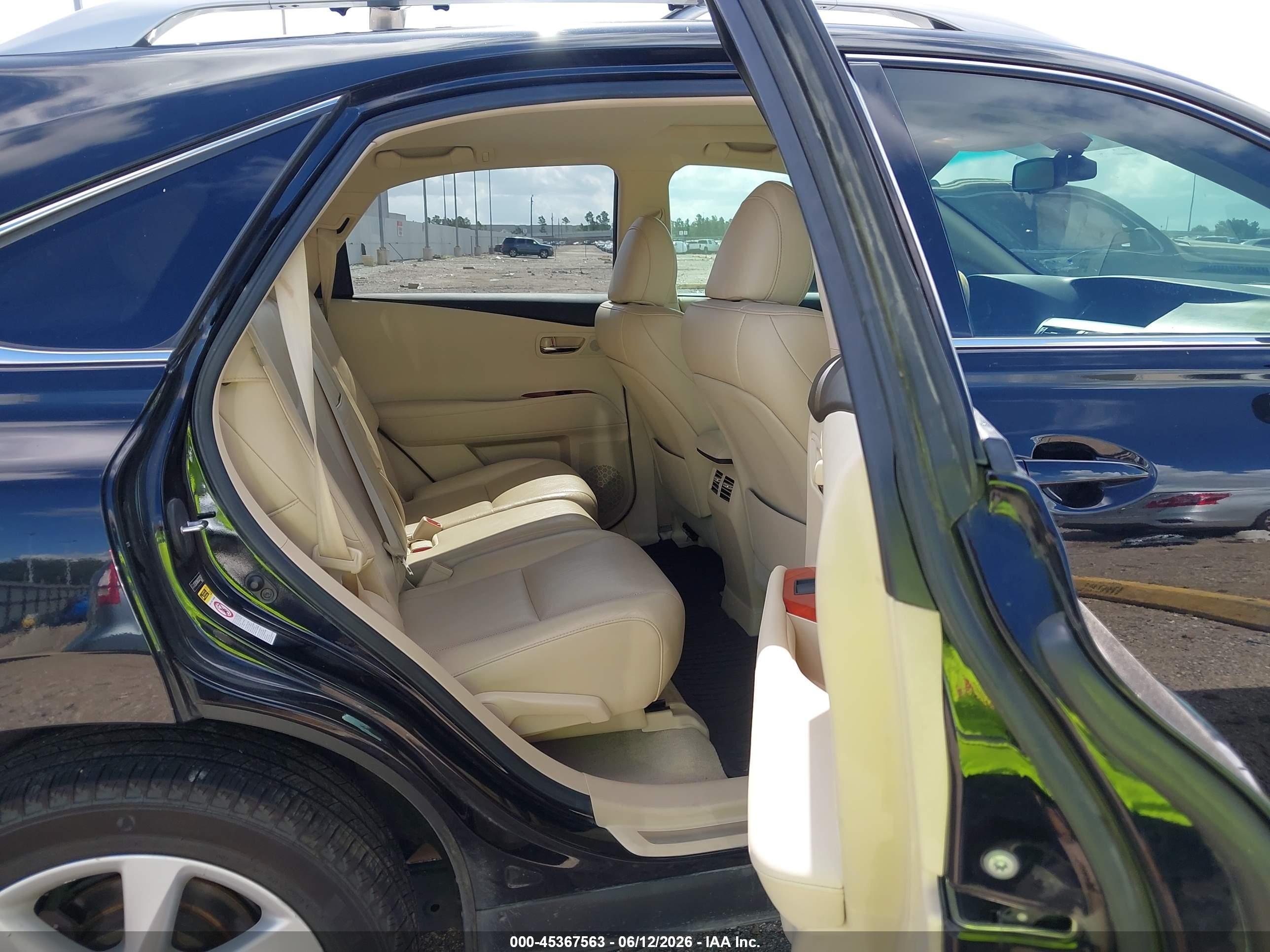 2012 Lexus Rx 350   Черный vin: 2T2ZK1BA3CC072507