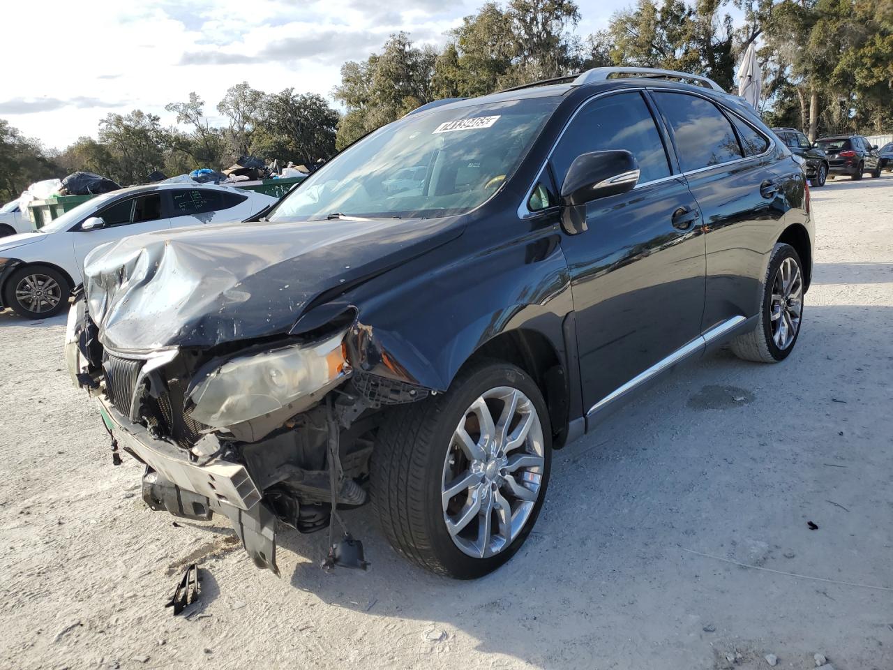 2012 Lexus Rx 350 Black vin: 2T2ZK1BA3CC080221 Damage: Left Front Fender, Dent(S) W/ Paint Dmg, 6 To 7 Inches
