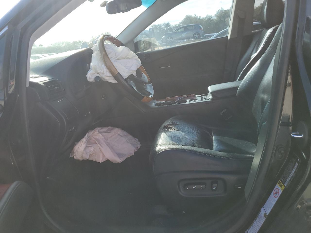 2012 Lexus Rx 350 Black vin: 2T2ZK1BA3CC080221 Damage: Left Front Seat Cushion, Torn, 3 To 4 Inches