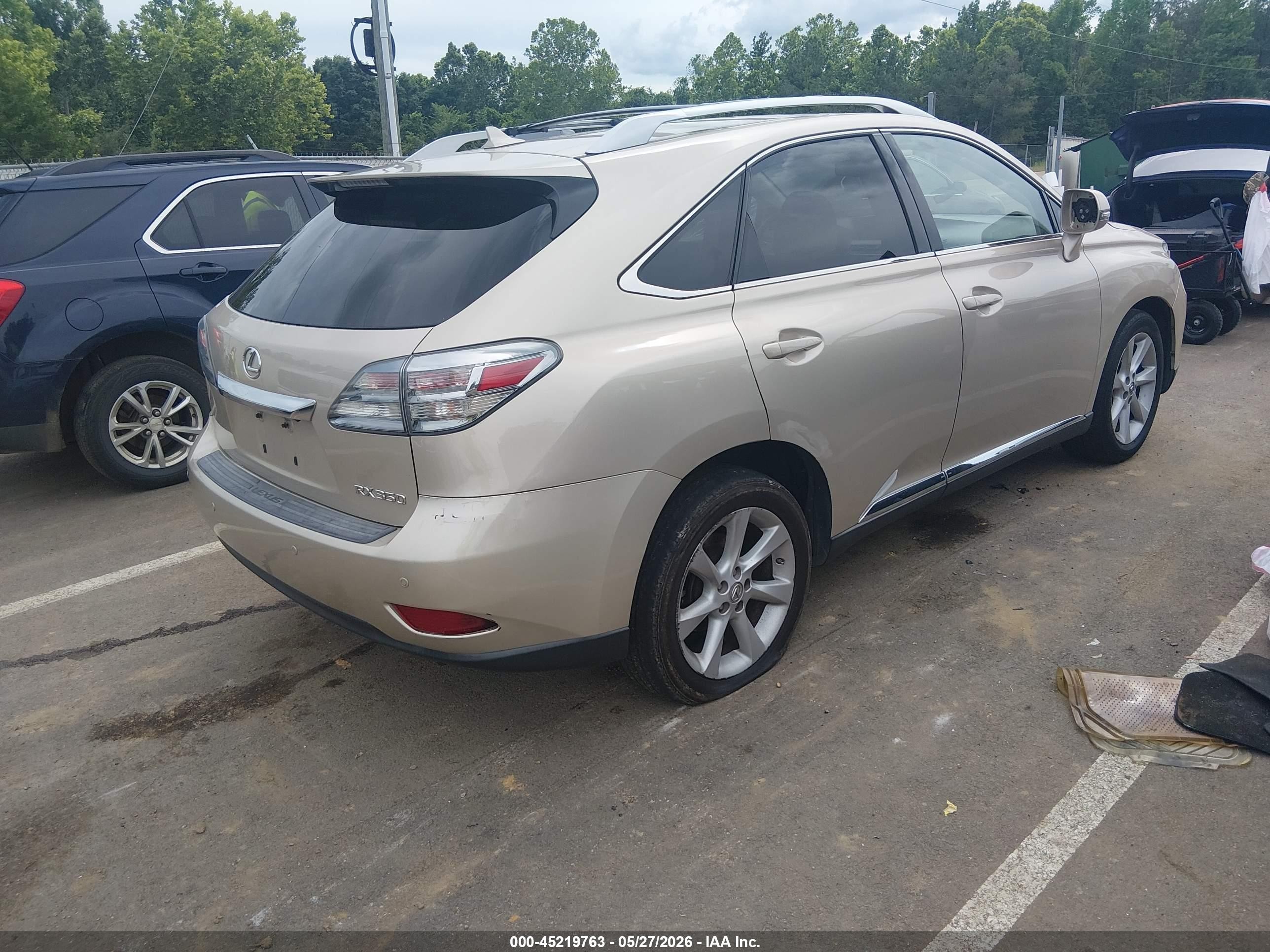 2012 Lexus Rx 350   Champagne vin: 2T2ZK1BA3CC083880