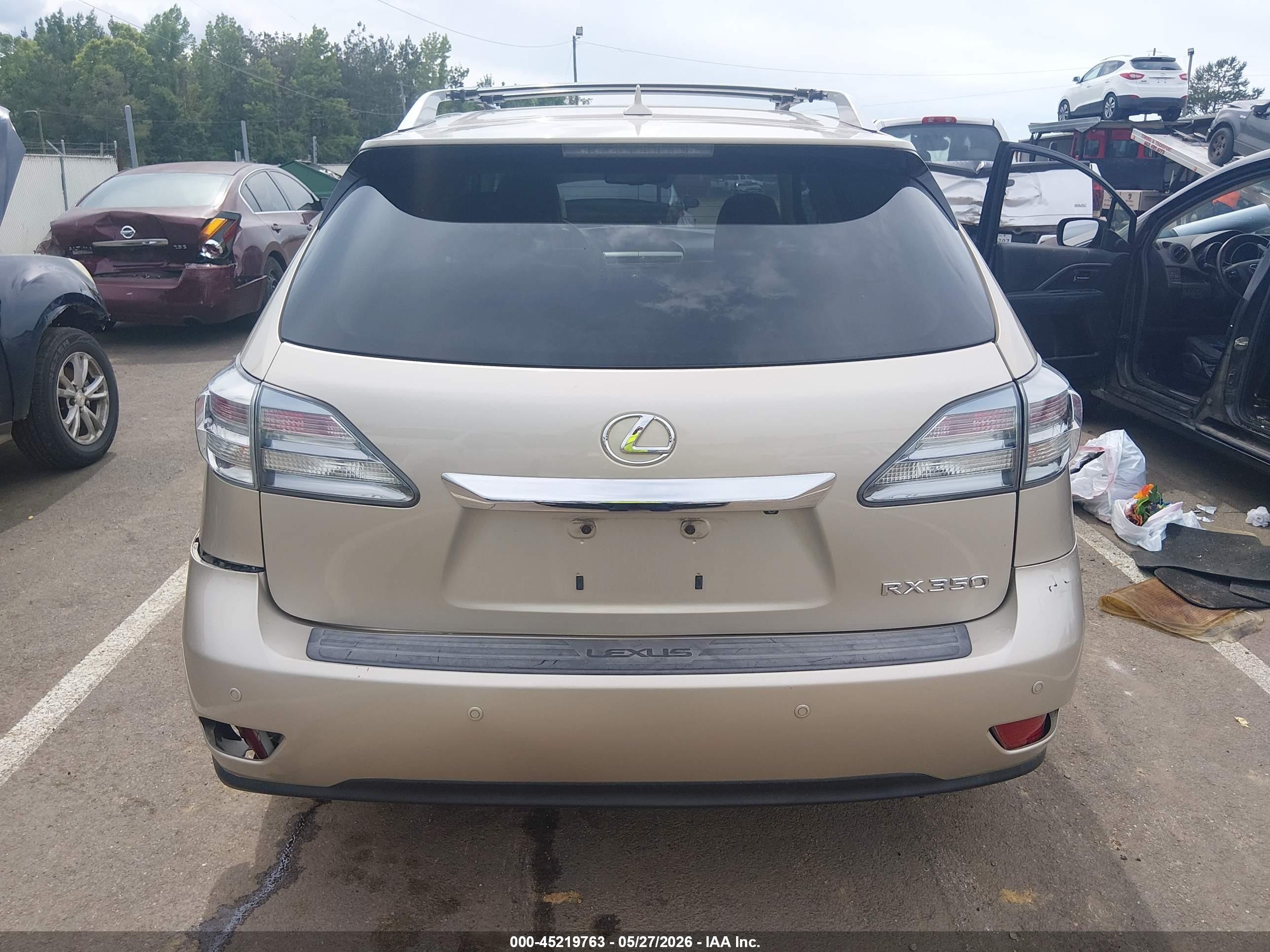 2012 Lexus Rx 350   Champagne vin: 2T2ZK1BA3CC083880