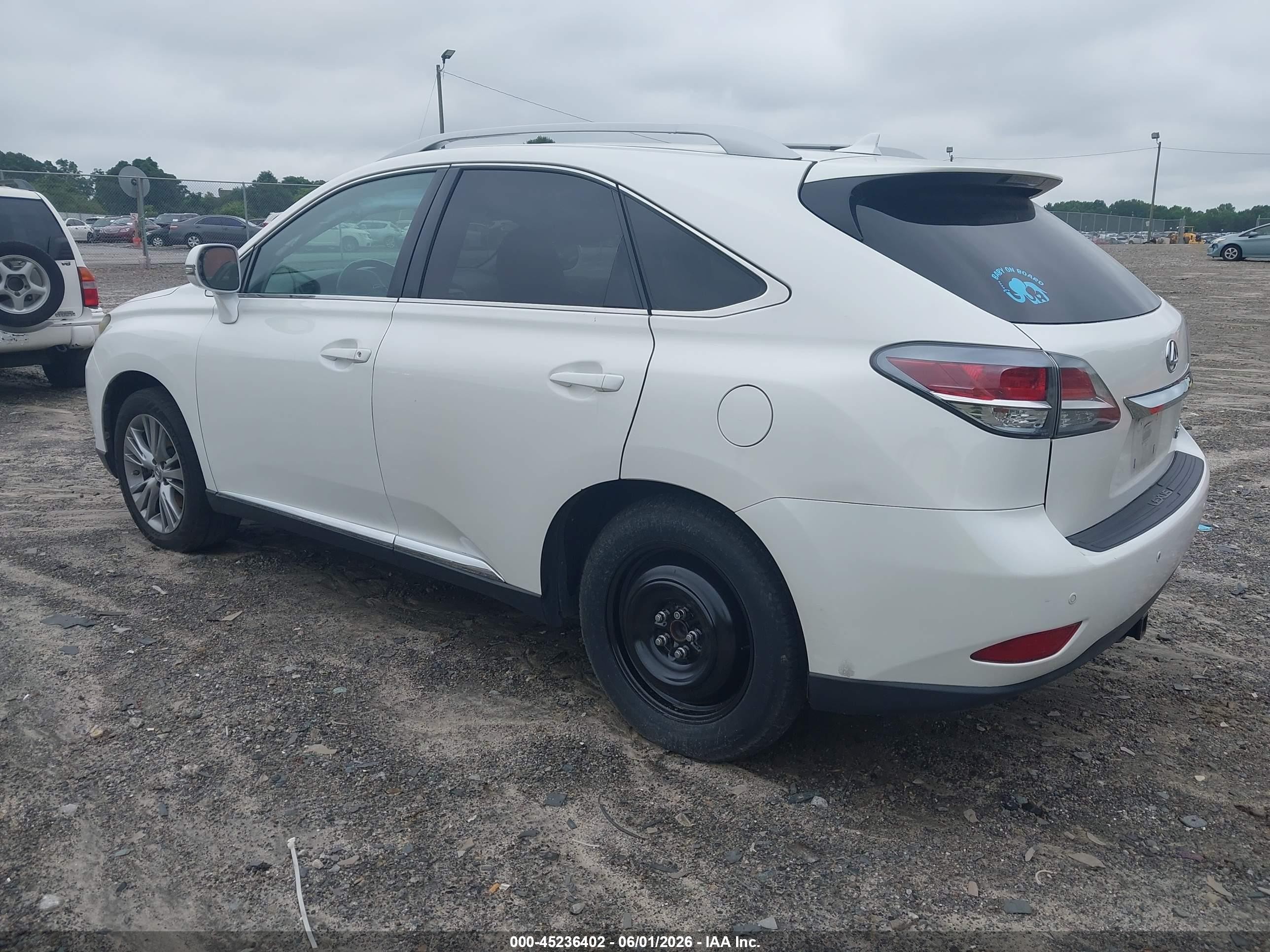 2013 Lexus Rx 350   White vin: 2T2ZK1BA3DC114675