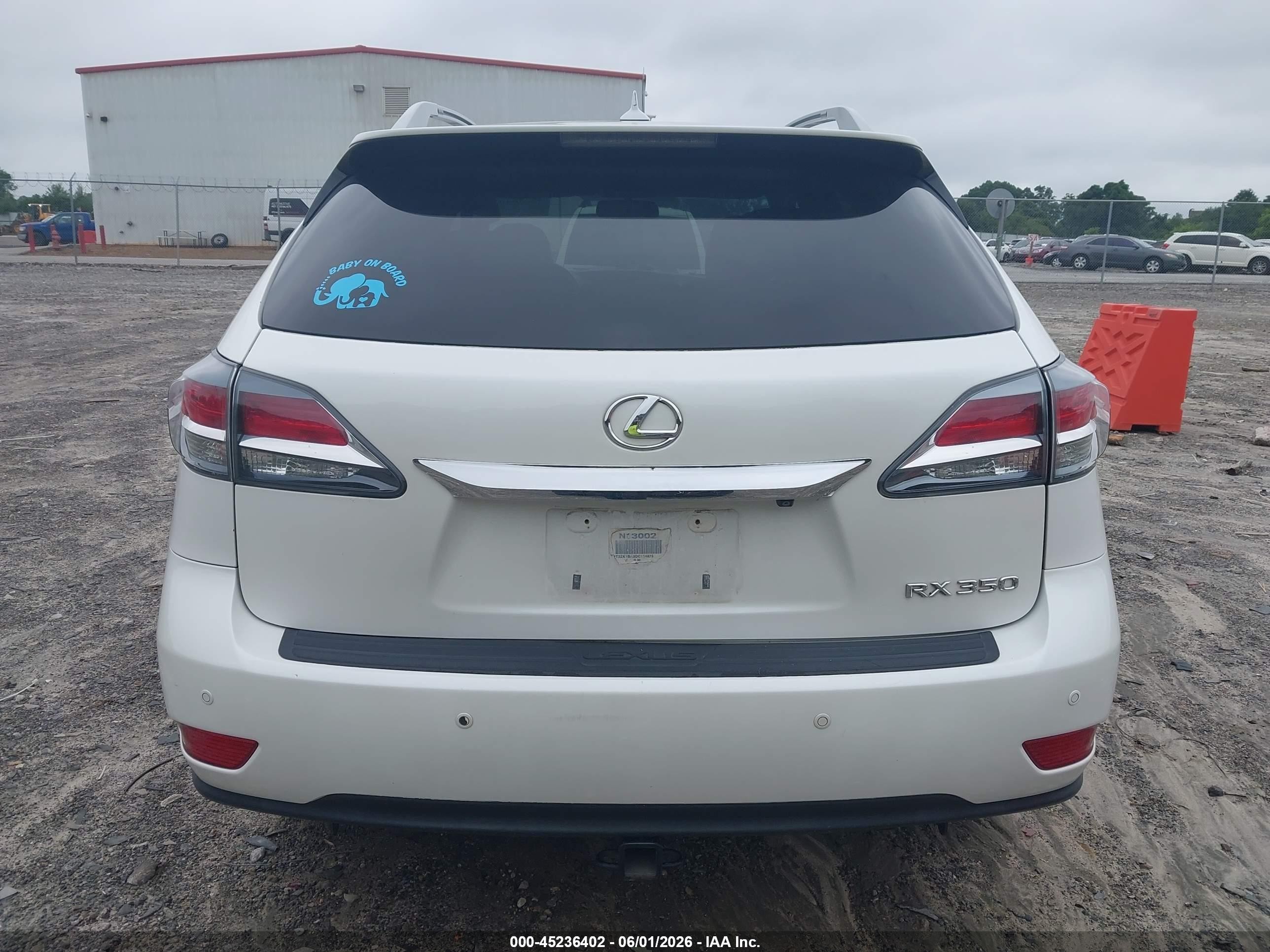 2013 Lexus Rx 350   White vin: 2T2ZK1BA3DC114675